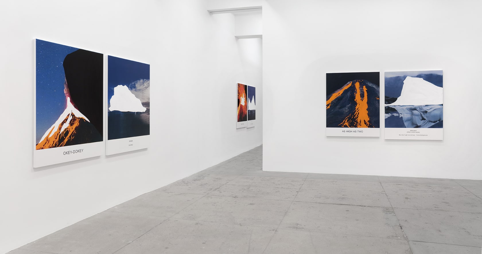 An exhibition installation view from: John Baldessari, Hot & Cold
