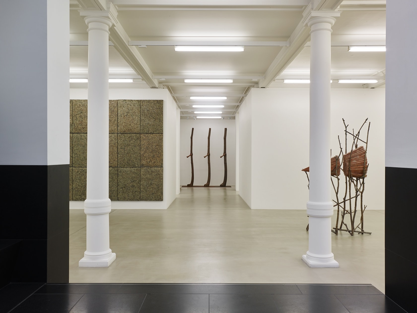 An exhibition installation view from: Giuseppe Penone, Fui, Sarò, Non sono (I was, I will be, I am not)