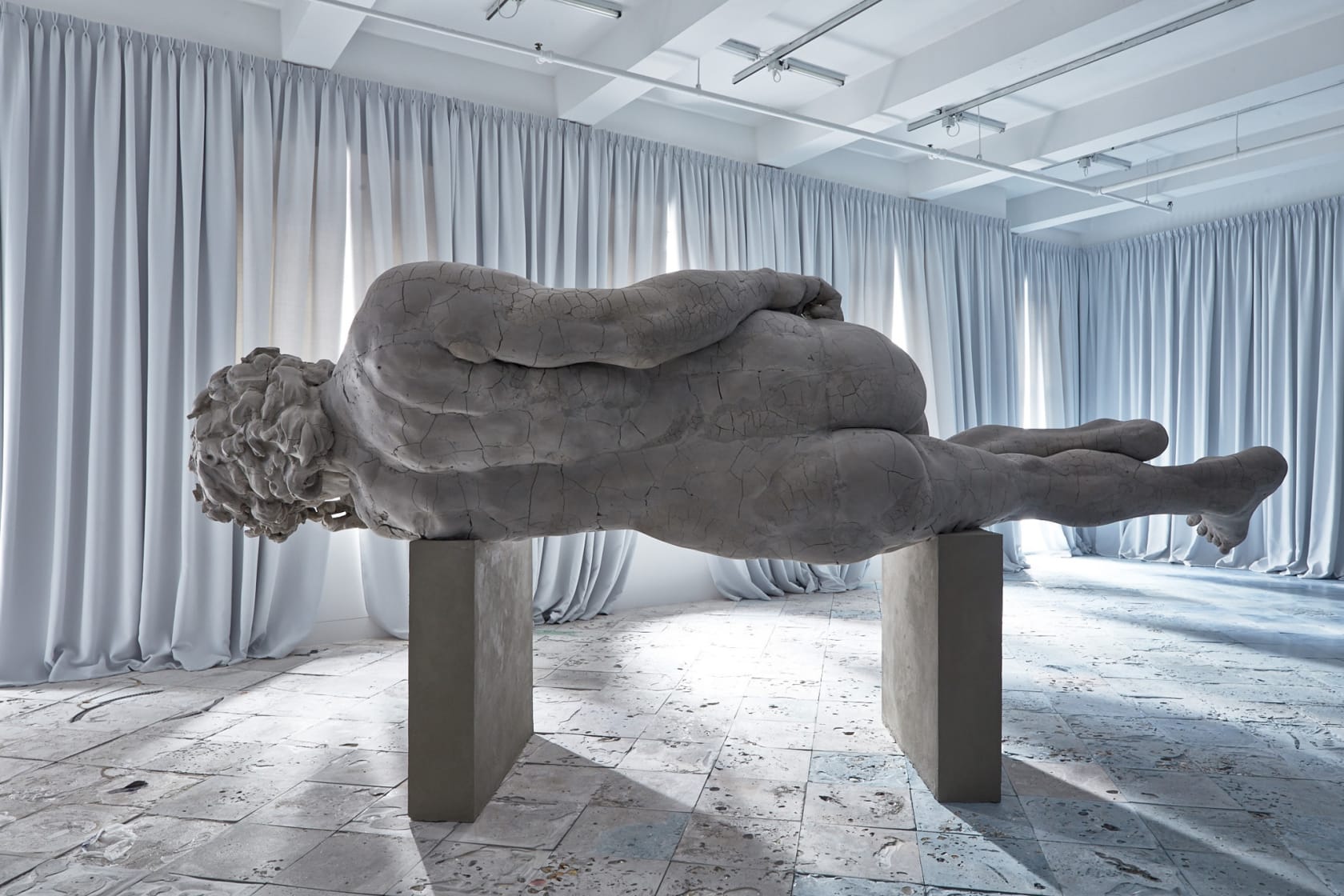 An exhibition installation view from: Adrián Villar Rojas, Two Suns