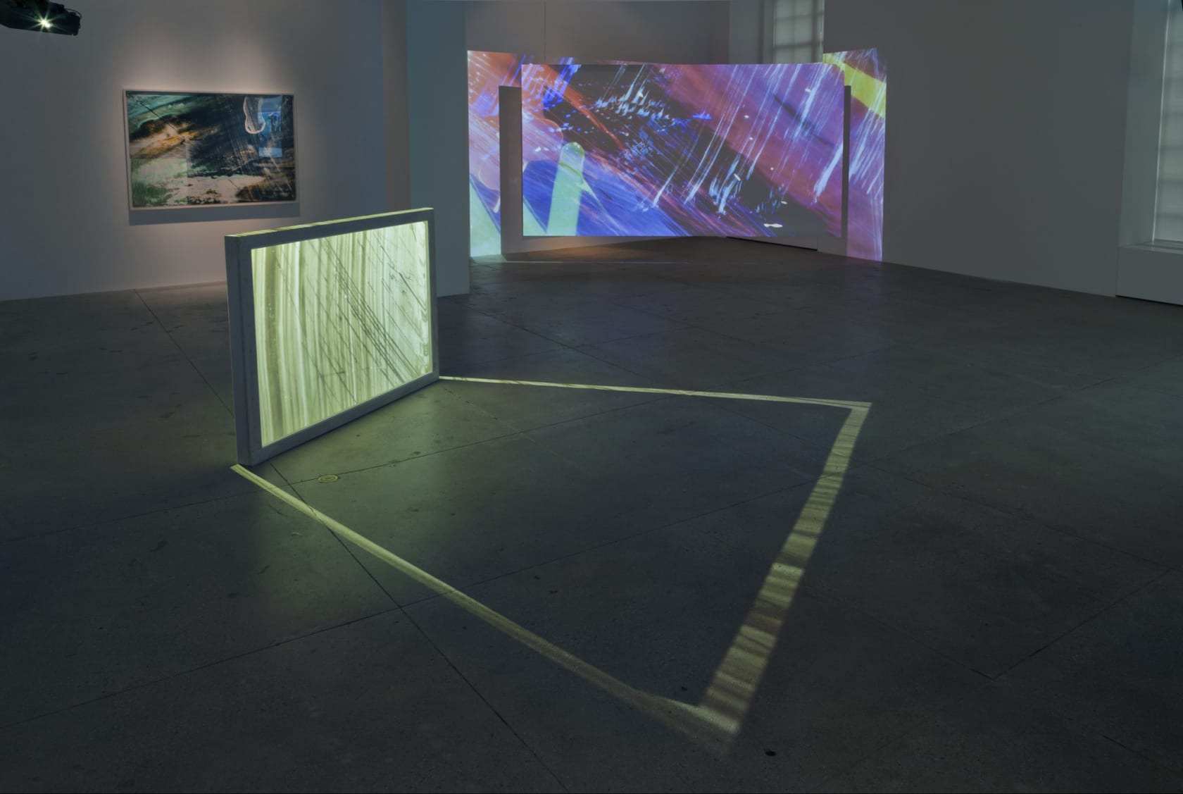 An exhibition installation view from: Matt Saunders