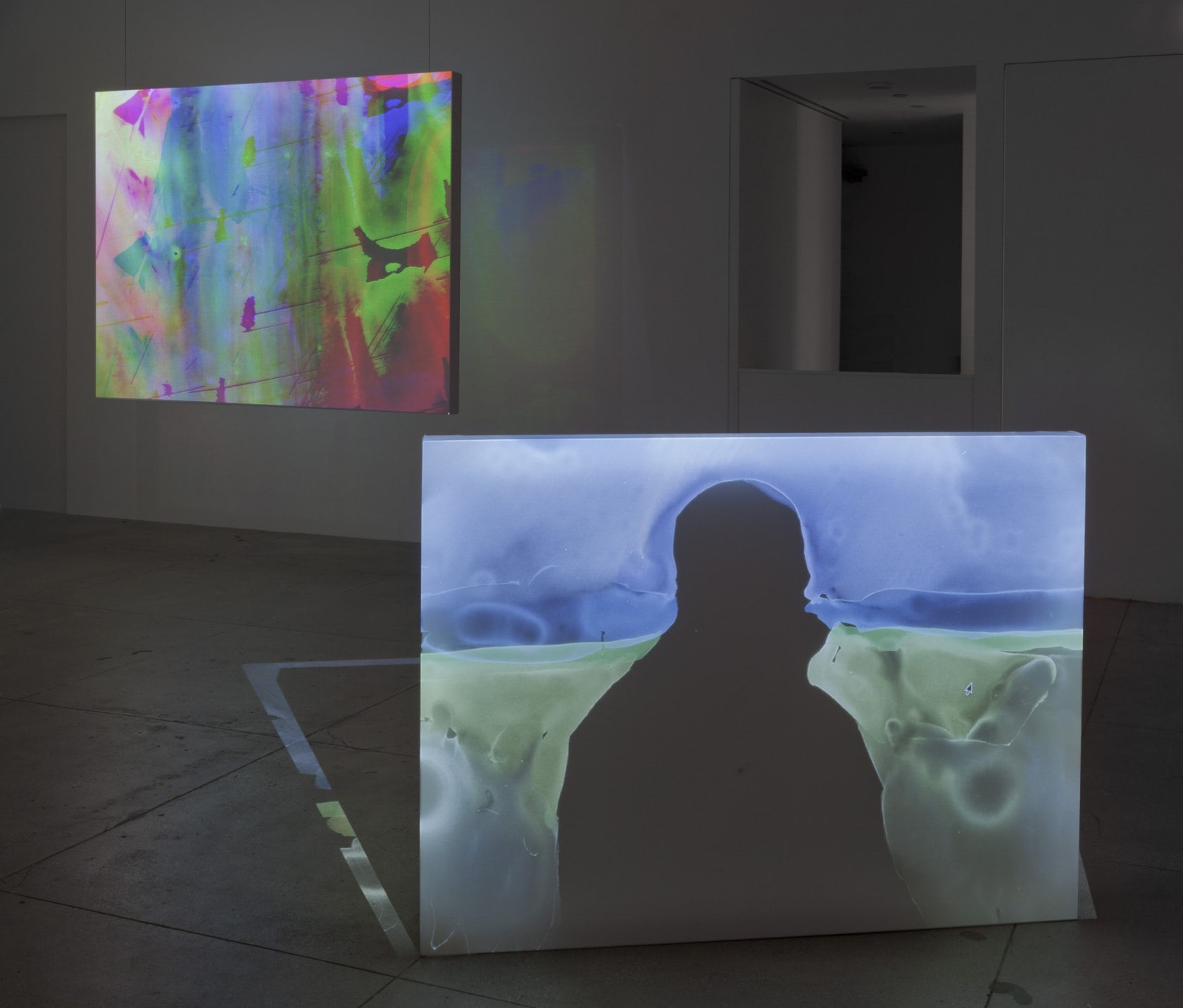 An exhibition installation view from: Matt Saunders