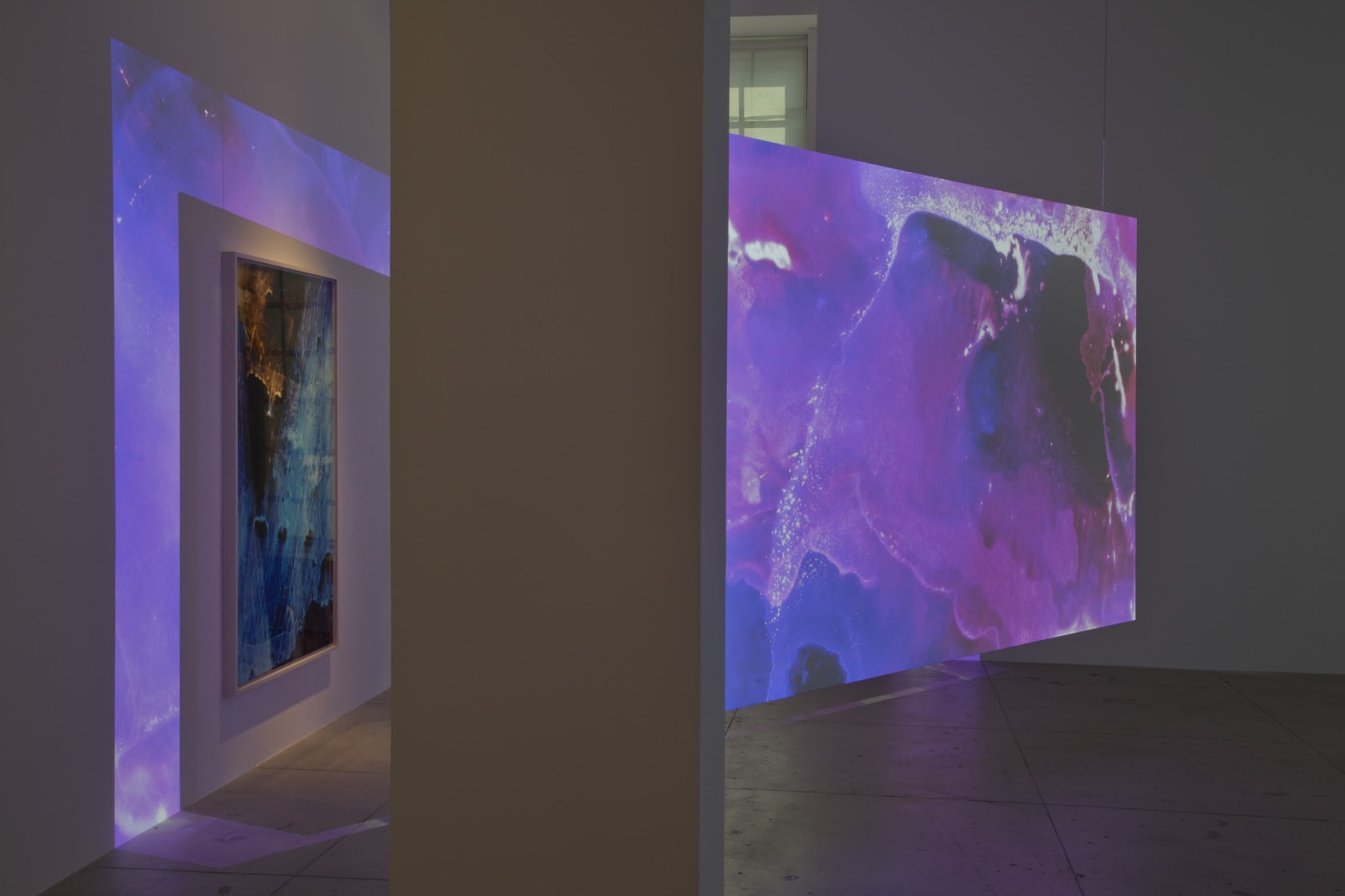 An exhibition installation view from: Matt Saunders