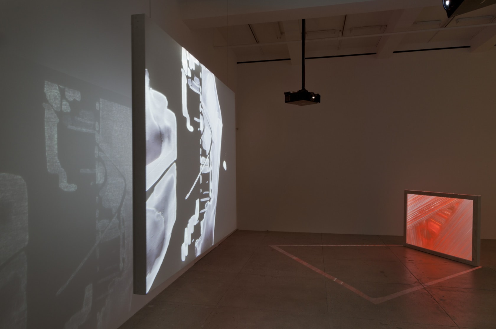 An exhibition installation view from: Matt Saunders