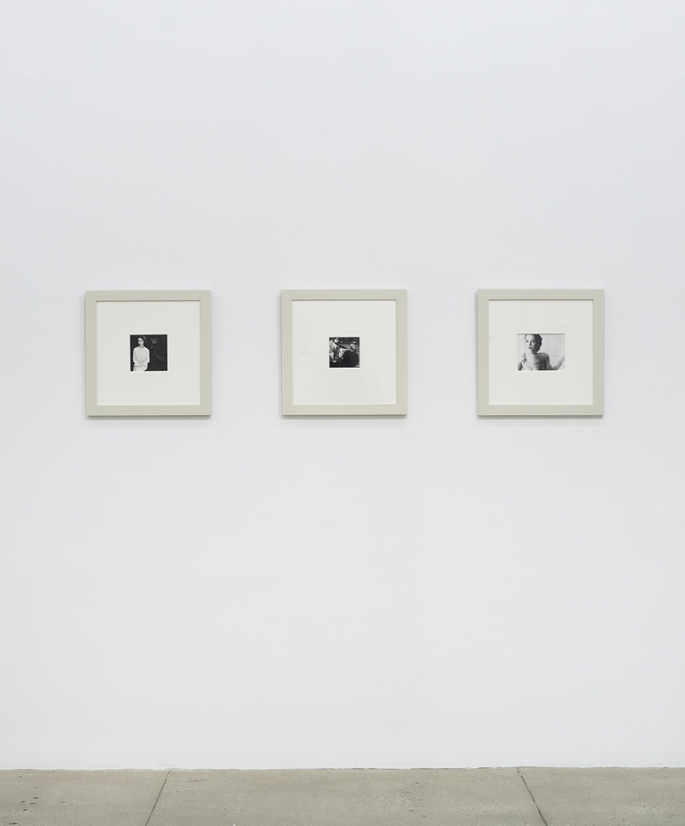 An exhibition installation view from: Francesca Woodman, I'm trying my hand at fashion photography