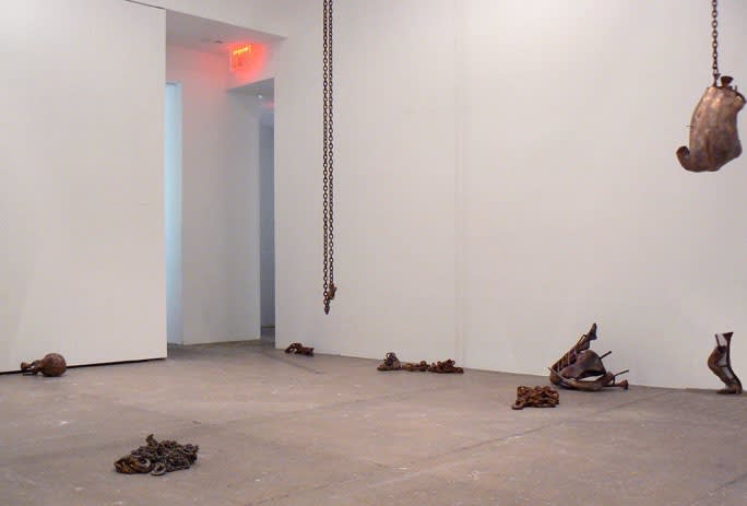 An exhibition installation view from: Dan Graham, Giuseppe Penone, Danh Vo, Jeff Wall