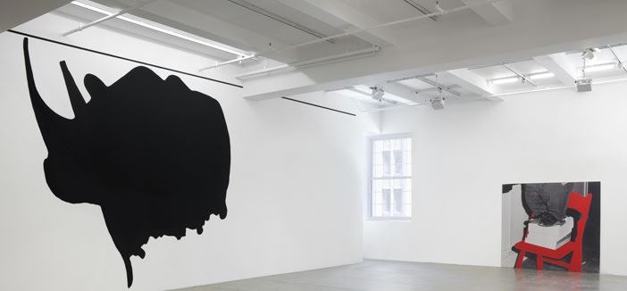 An exhibition installation view from: John Baldessari, Installation Works: 1987-1989
