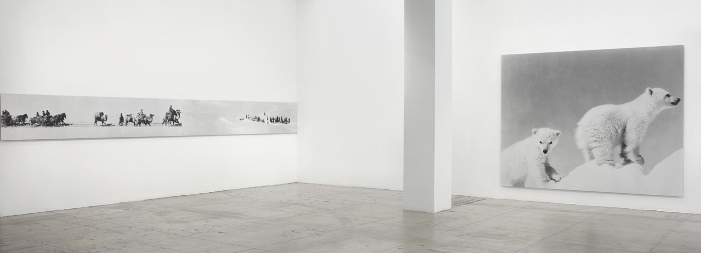 An exhibition installation view from: John Baldessari, Installation Works: 1987-1989