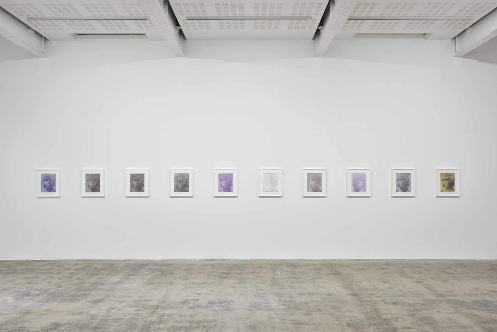 An exhibition installation view from: James Welling, The Earth, the Temple and the Gods