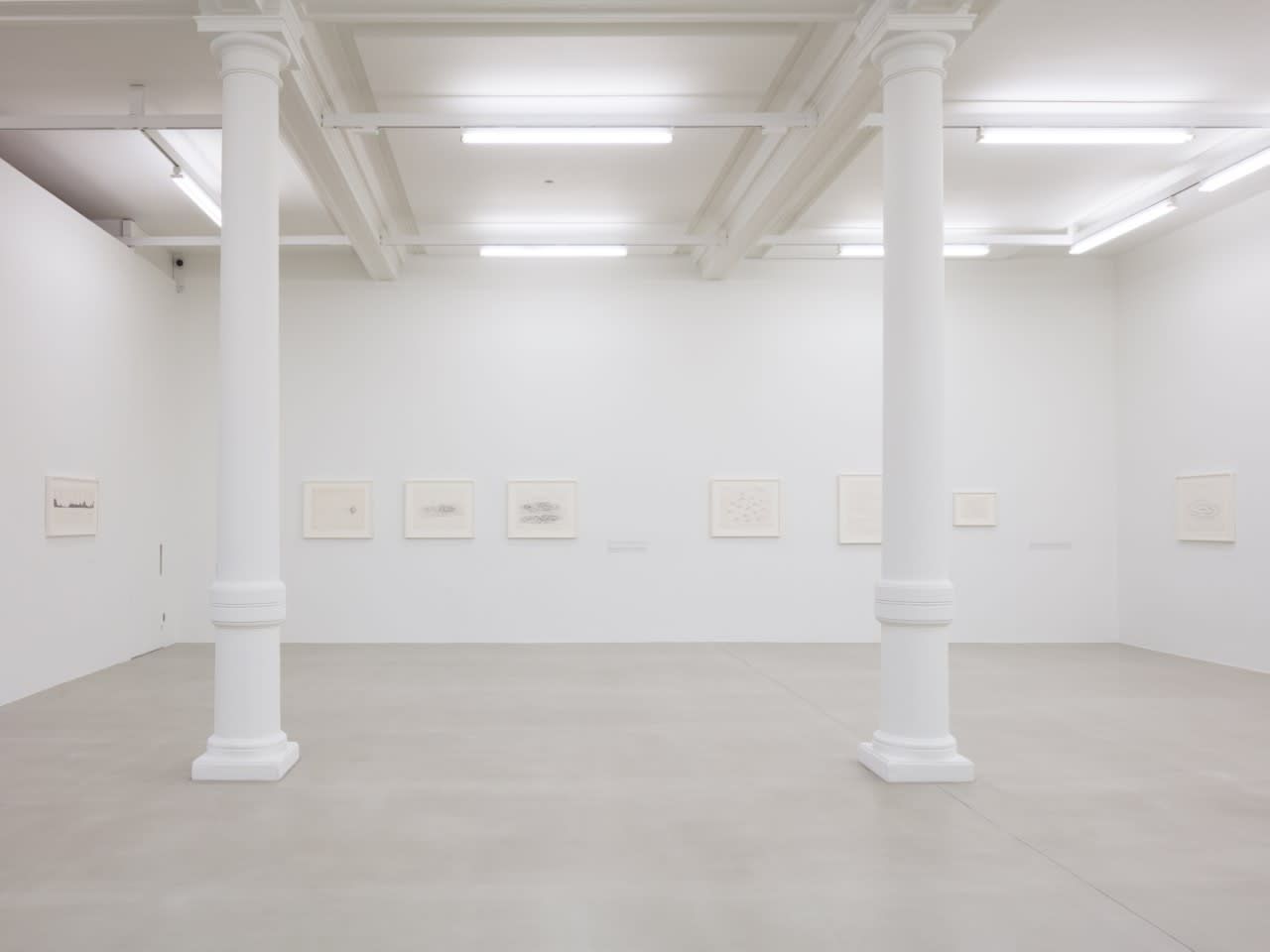 An exhibition installation view from: Robert Smithson, Hypothetical Islands