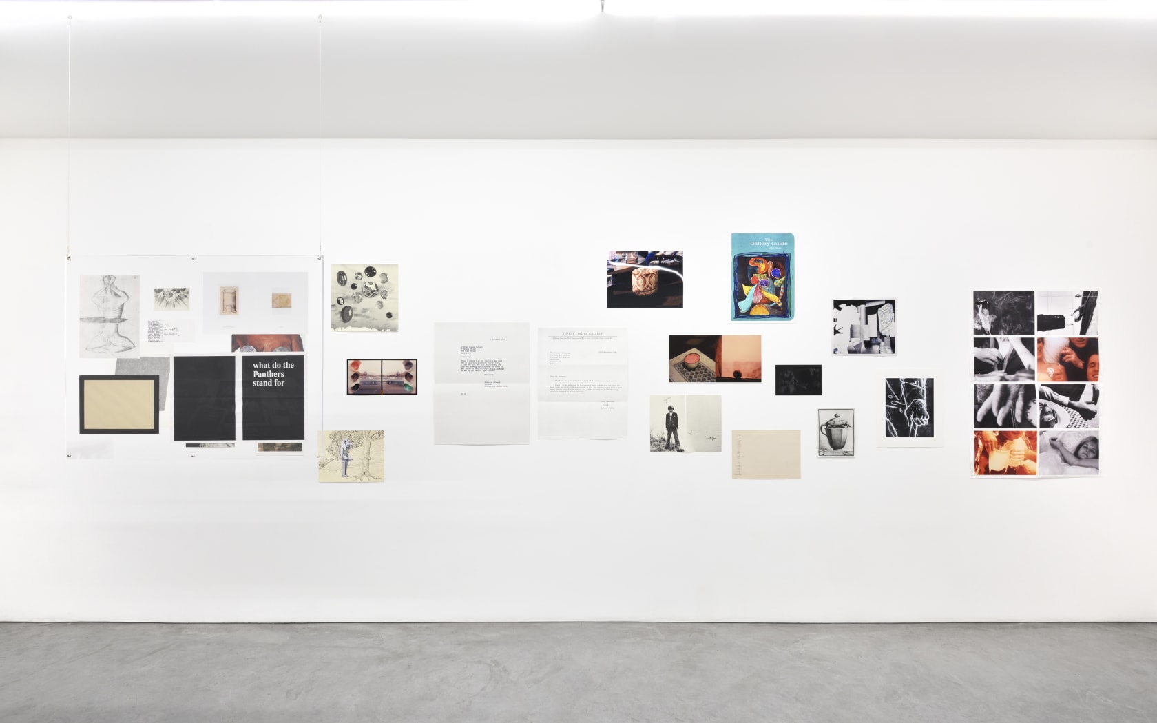 An exhibition installation view from: Tacita Dean, Monet Hates Me