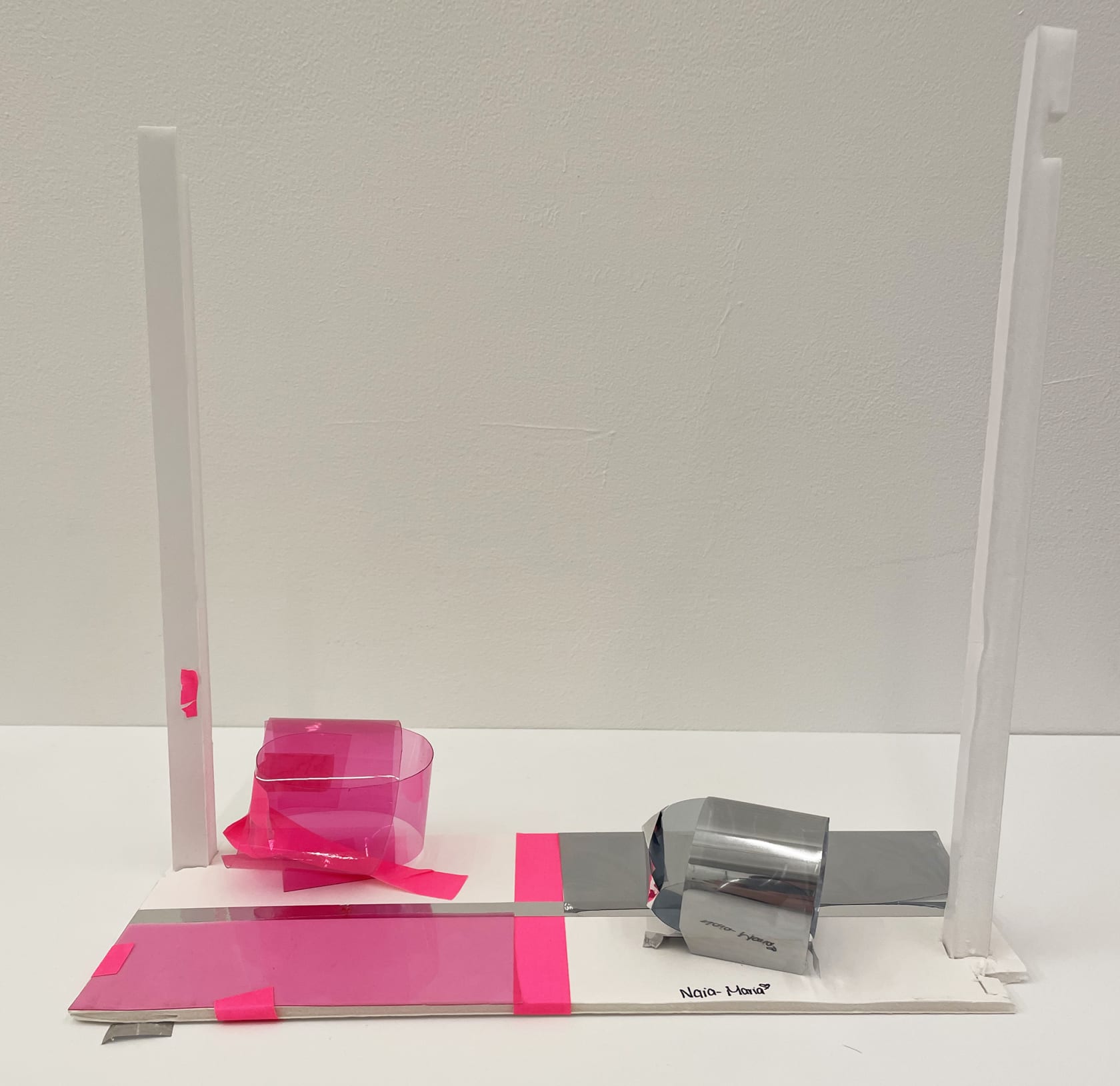 a maquette made as part of an orchid Foundation event at Marian Goodman gallery