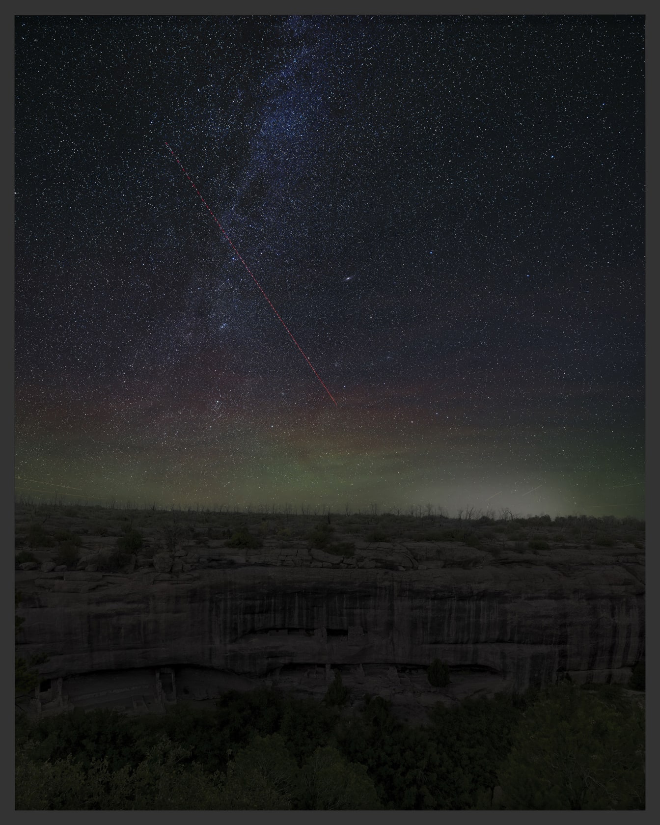 An-My Lê Fire Temple and New Fire House, Mesa Verde National Park, Colorado, 2024, from Dark Star 2024 Inkjet Print...