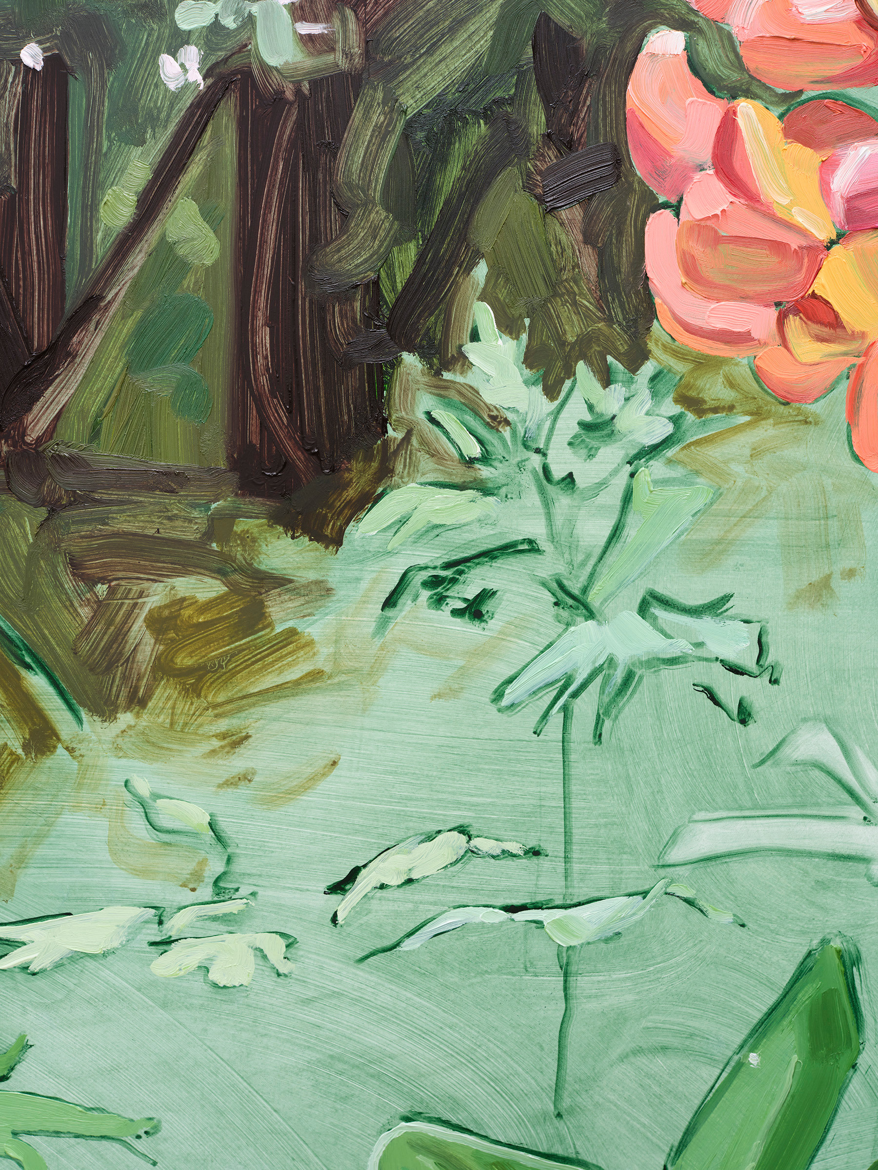 Jordan Casteel Lupine2024 Oil on canvas 127 x 101.6 x 3.6 cm 50 x 40 x 1 3/8 in