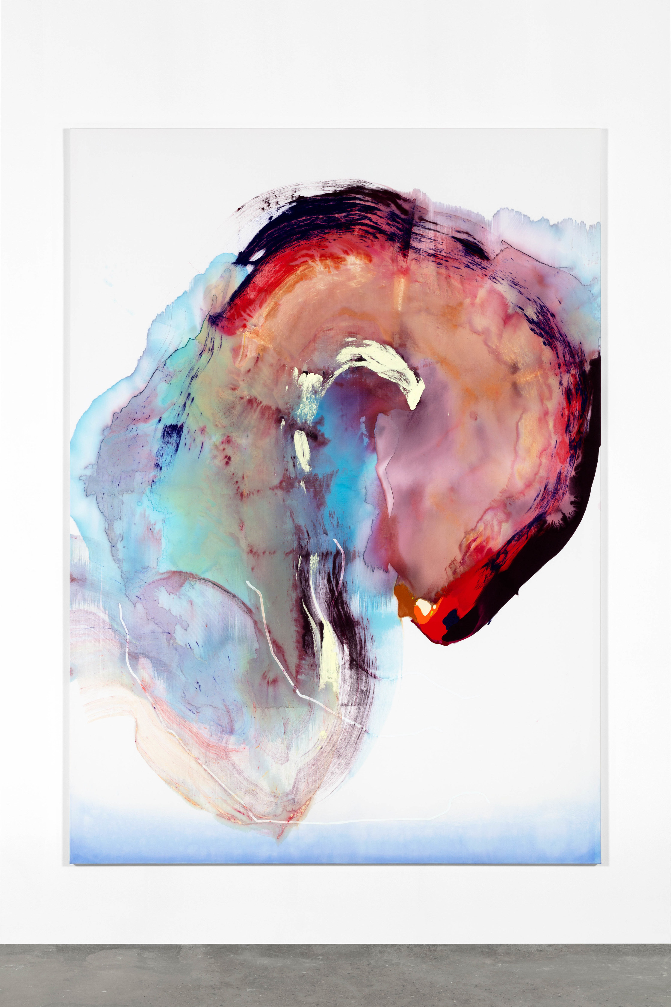 Ragna Bley Ambit2024 Oil and acrylic on Dacron sailcloth 235 x 170 cm 92 1/2 x 66 7/8 in