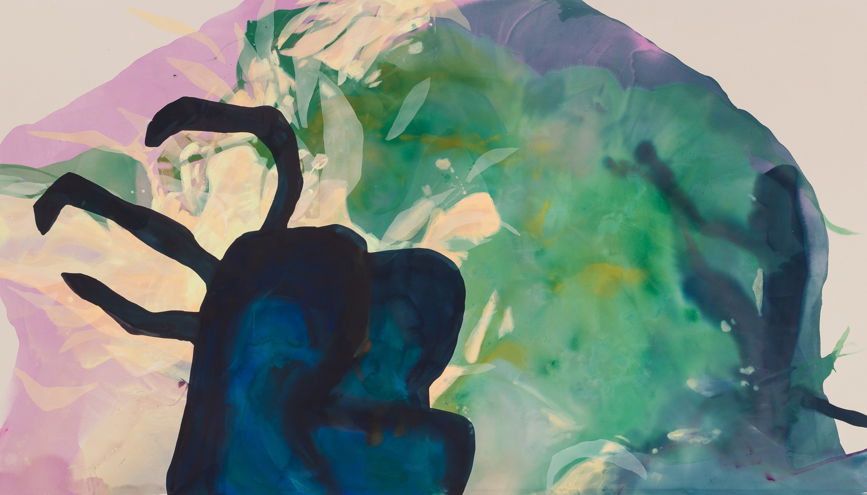 Ragna Bley La Belle Epoque2022 Acrylic on canvas 215 x 375 cm 84 5/8 x 147 5/8 in