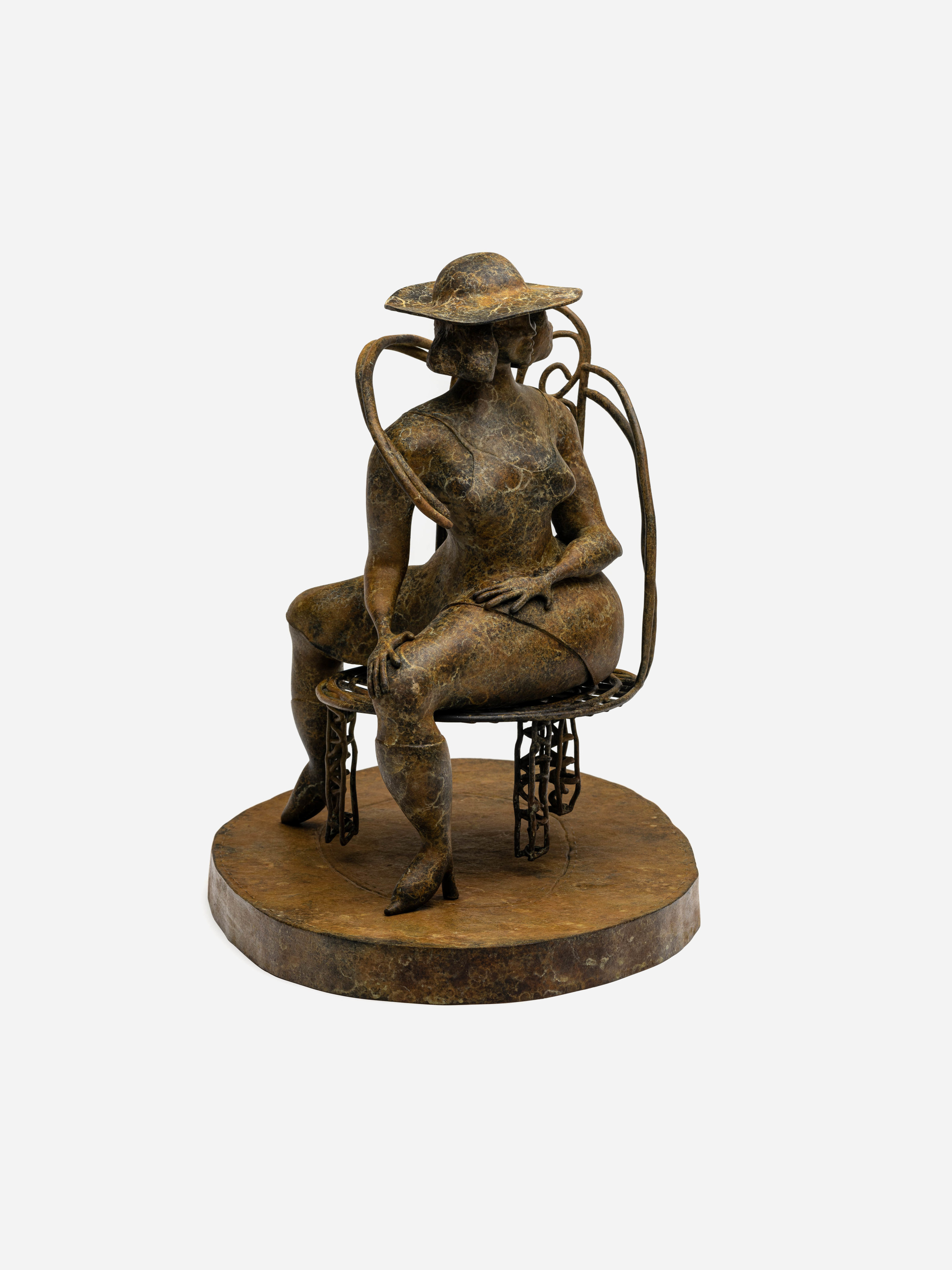 Tschabalala Self, Seated Bronze, 2022