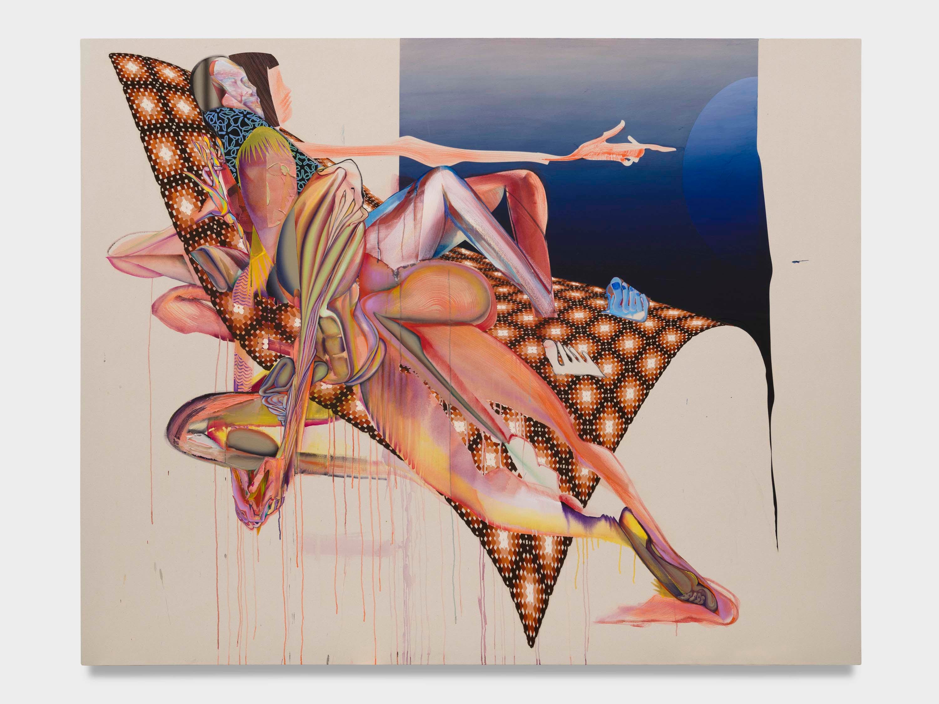 Christina Quarles, (Stretch Lil' Cat) Try N' Wake Up, 2024