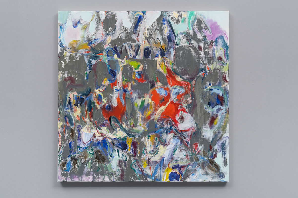 Sabine Moritz Cells2018 Oil on canvas 100 x 100 cm 39 3/8 x 39 3/8 in