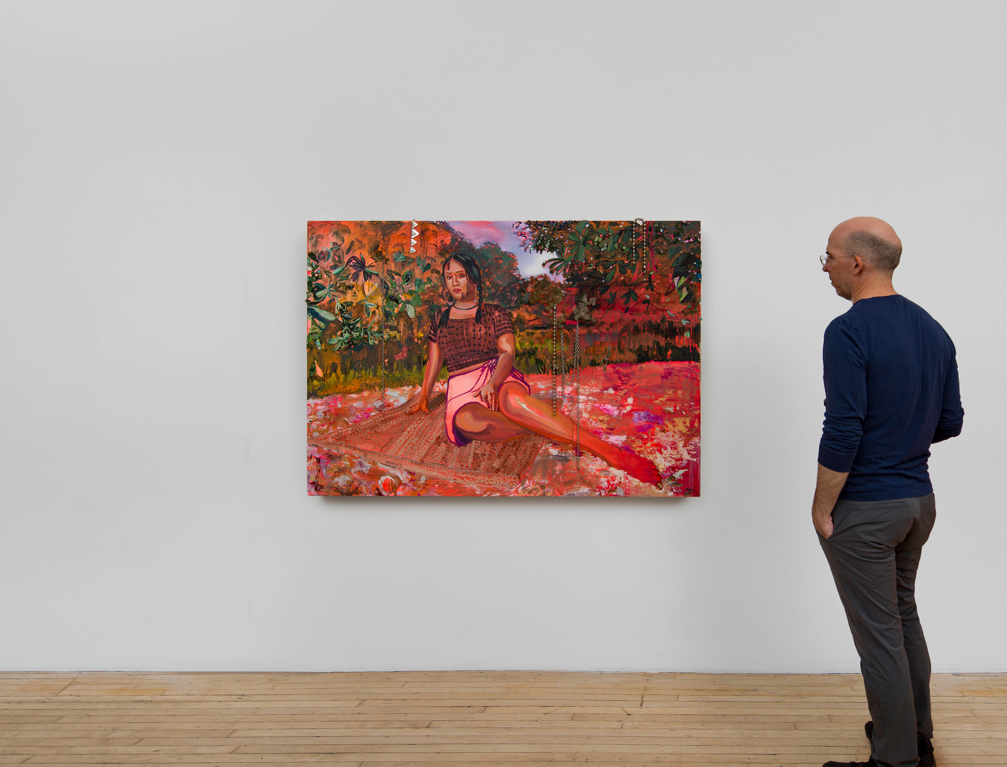 Gisela McDaniel, Na'rosa (to make pink), 2025