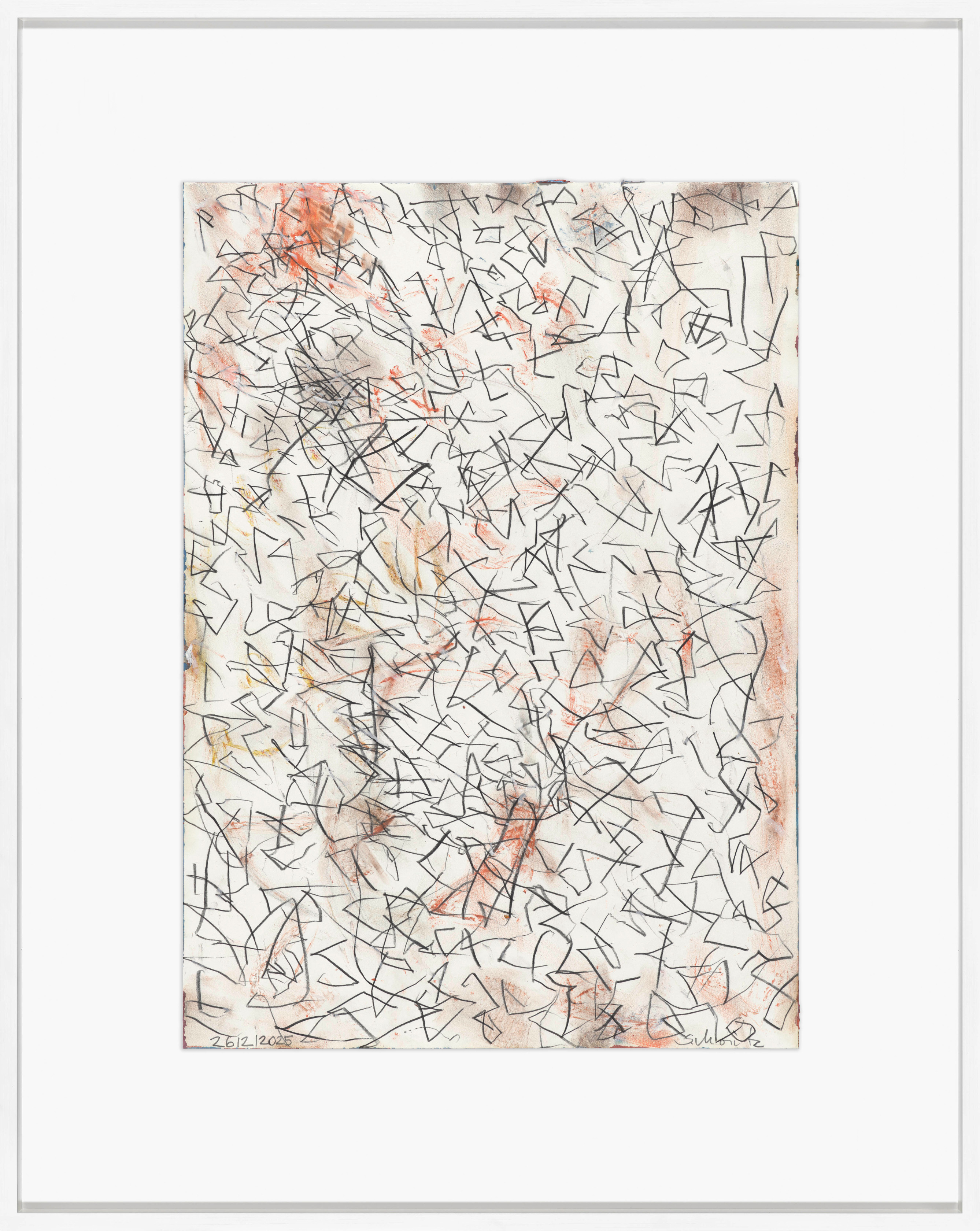 Sabine Moritz Time IV2025 Crayon, oil and pastel on paper Unframed: 38 x 27 cm 15 x 10 5/8 in...