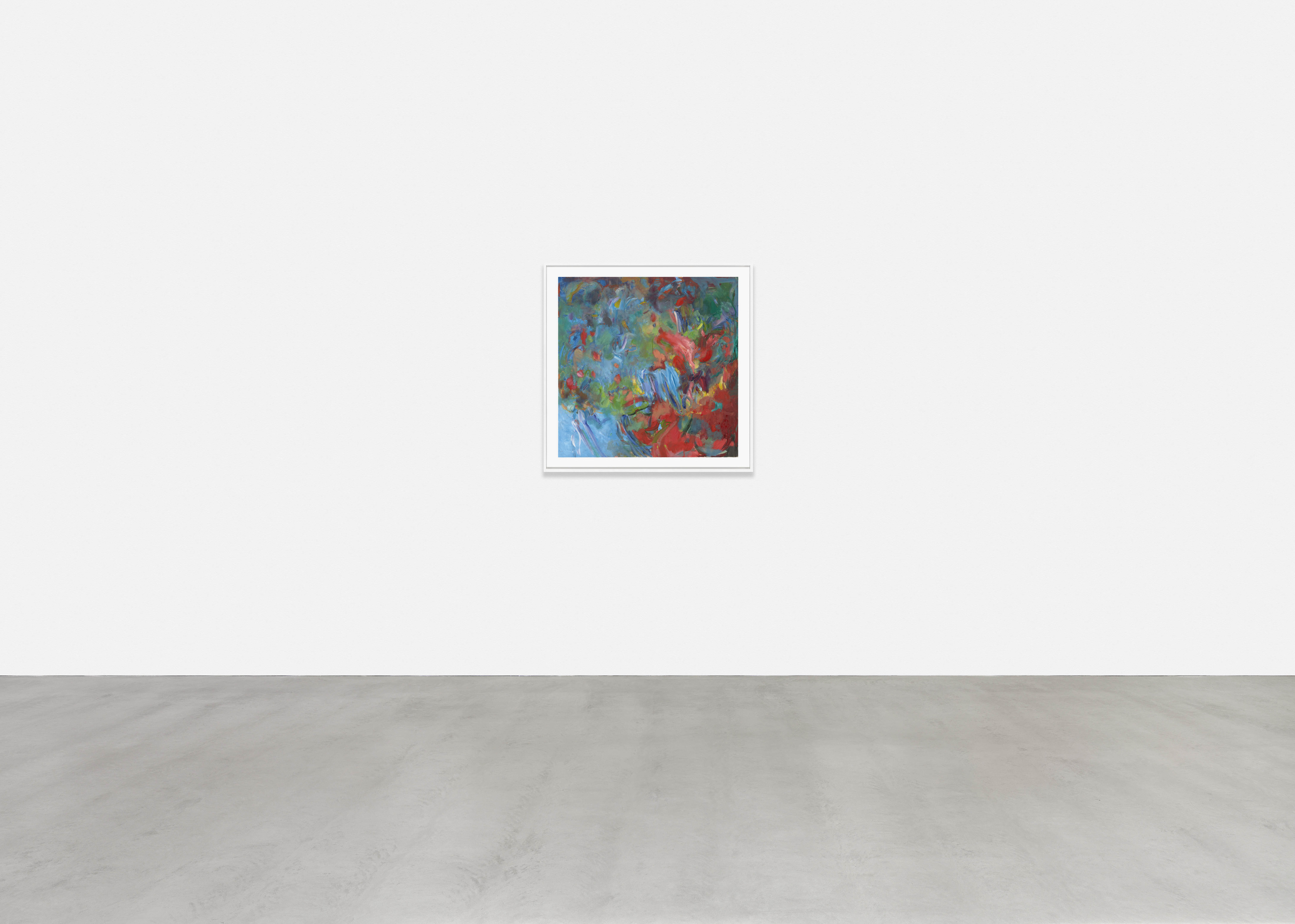 Sabine Moritz Clouds I2020 Oil on paper 100 x 100 cm 39 3/8 x 39 3/8 in