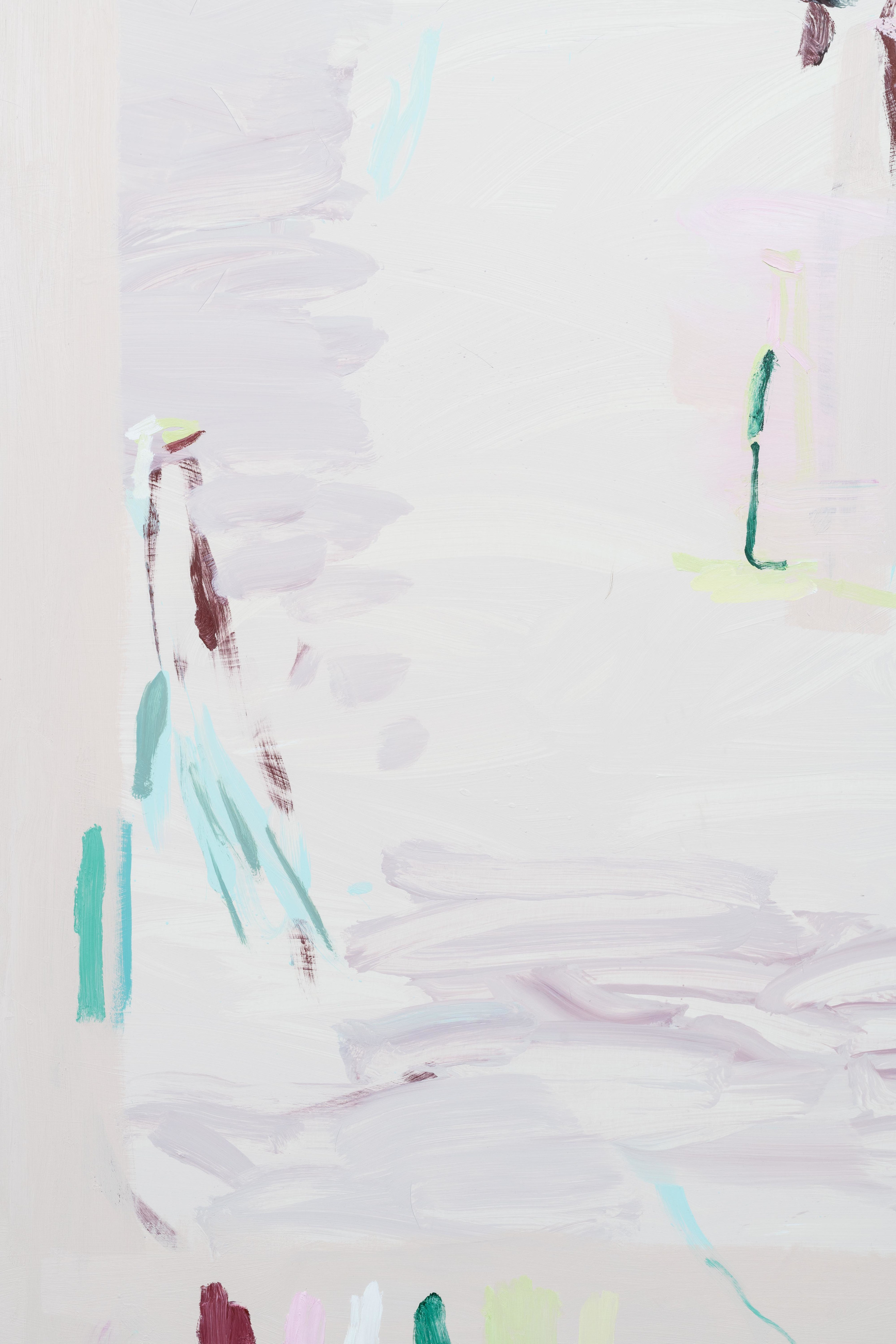 Mary Ramsden reporting from the scene2019 Oil on polyester 200 x 140 cm 78 3/4 x 55 1/8 in