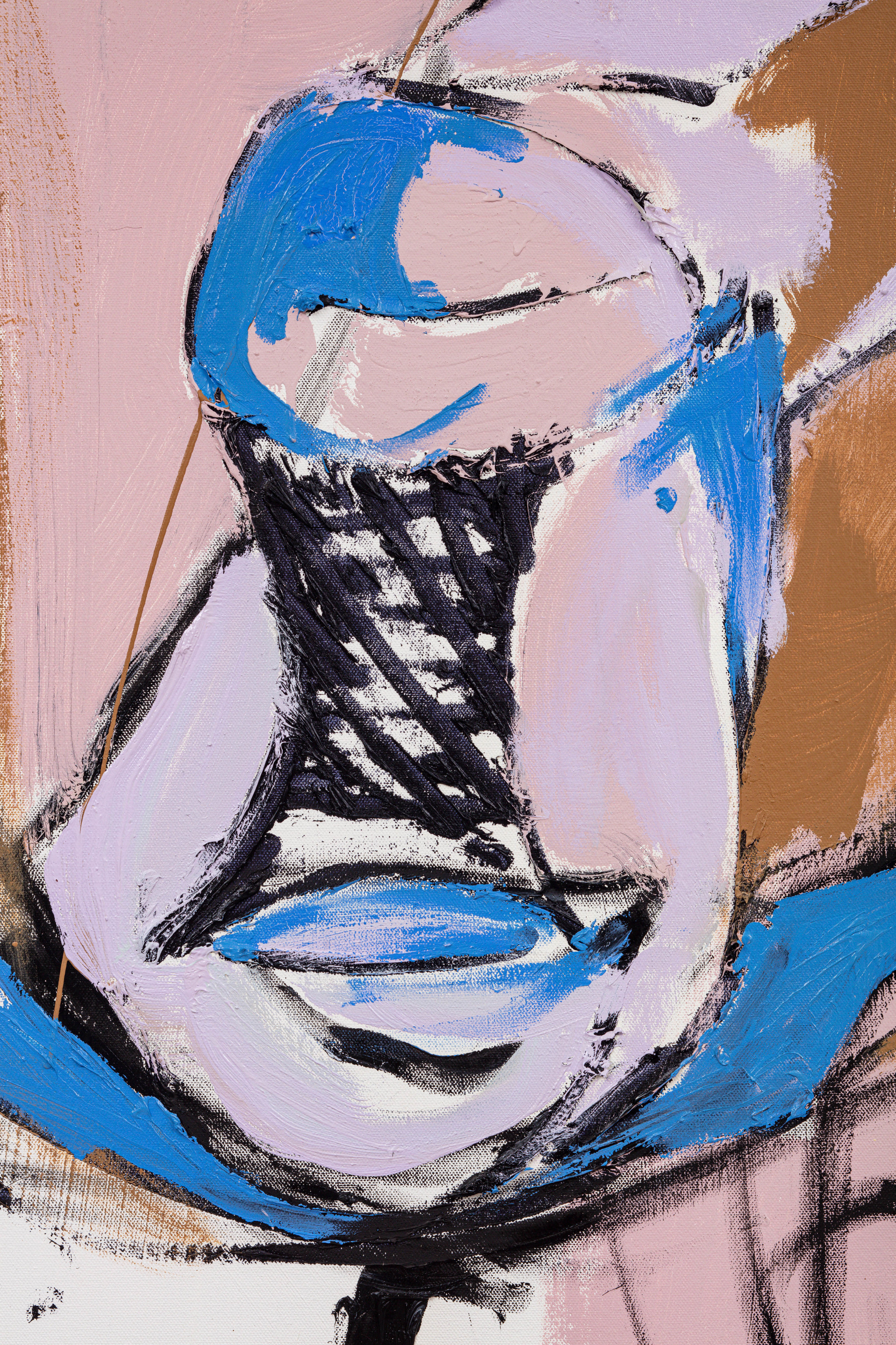 Gerasimos Floratos Scraptitude2024 Oil and acrylic on canvas 152.4 x 152.4 cm 60 x 60 in