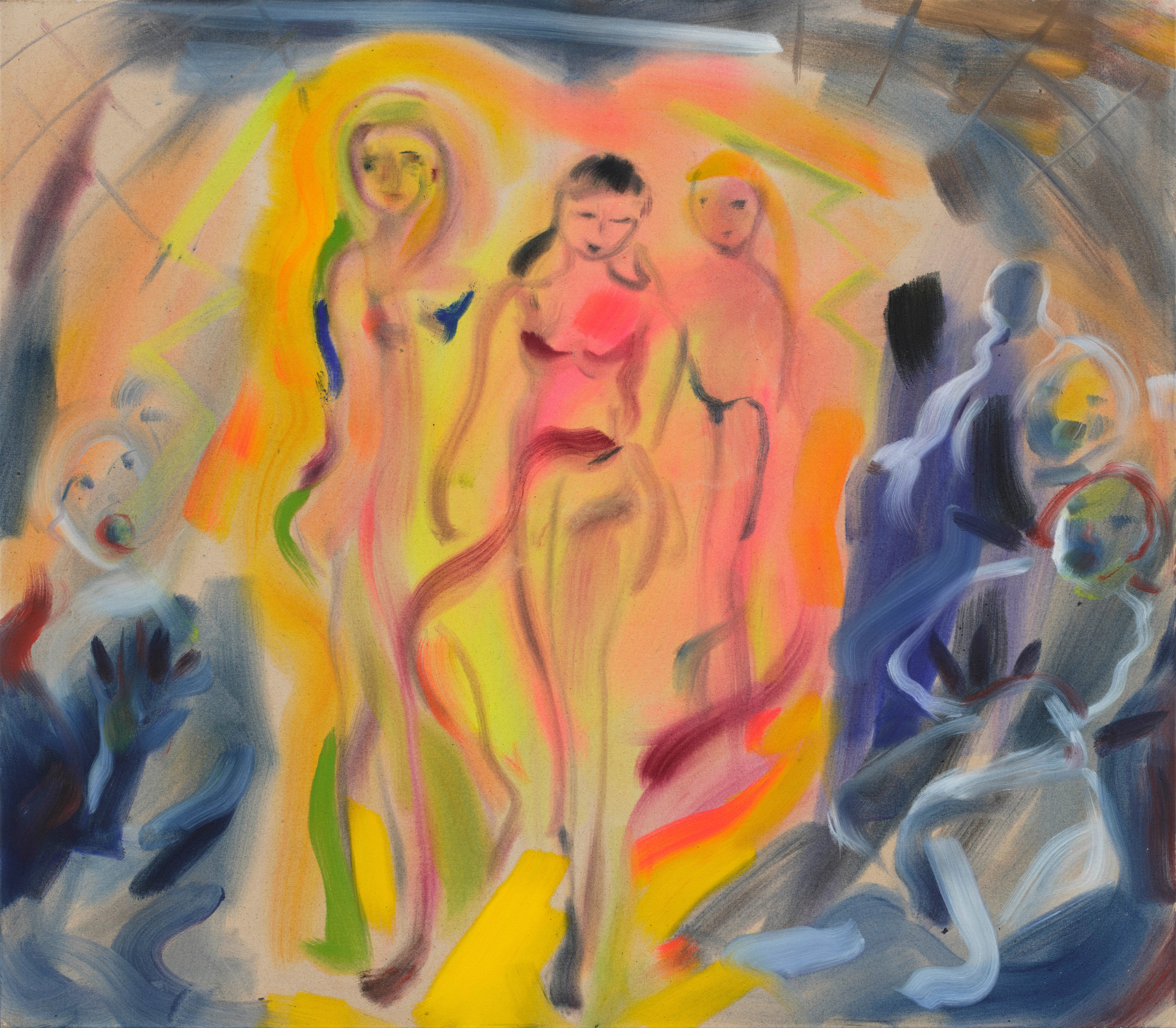 Sophie von Hellermann Shock of the New2024 Acrylic on canvas 140 x 160 cm 55 1/8 x 63 in