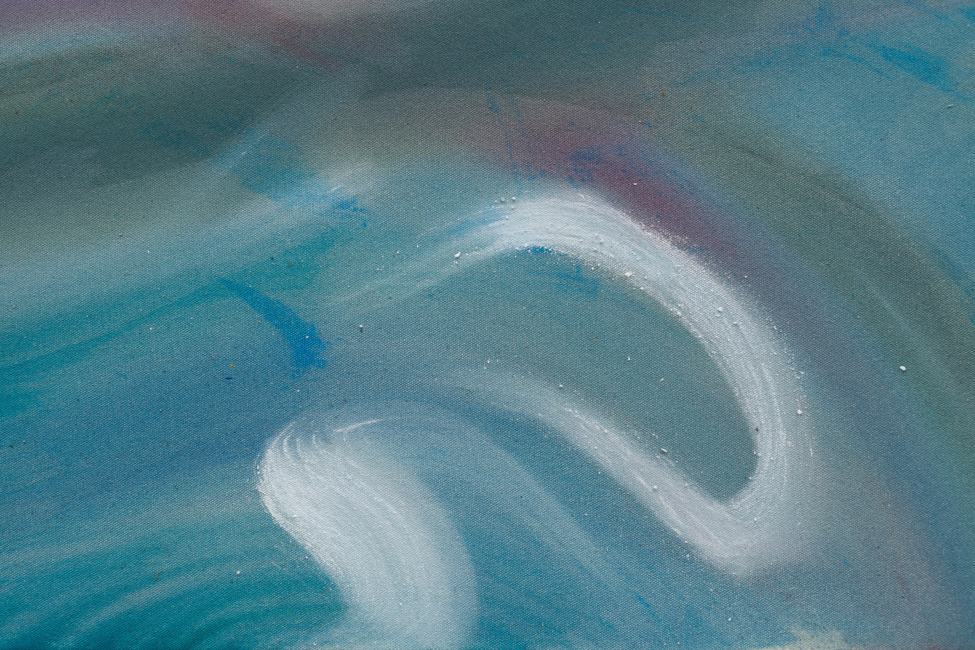 Sophie von Hellermann Surfing with Tiger2022 Acrylic on canvas 190 x 160 cm 74 3/4 x 63 in