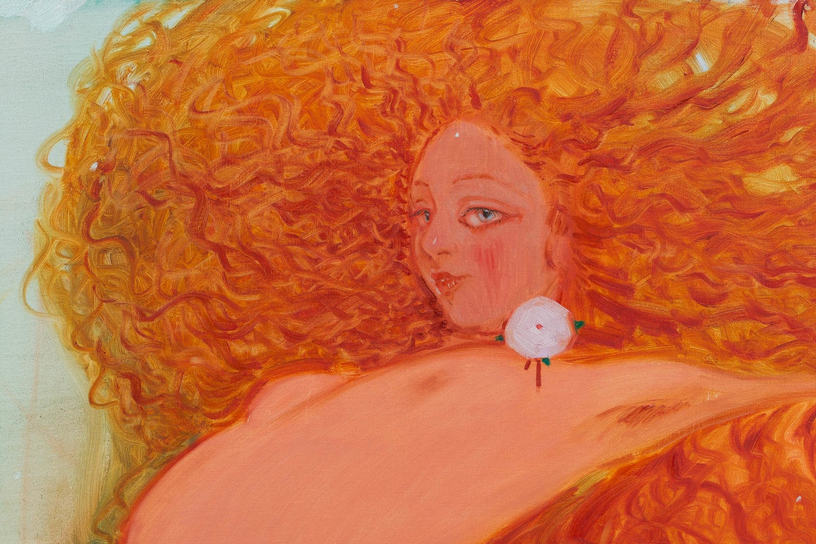 Sofia Mitsola Copperhead2024 Oil on linen 120 x 140 cm 47 1/4 x 55 1/8 in