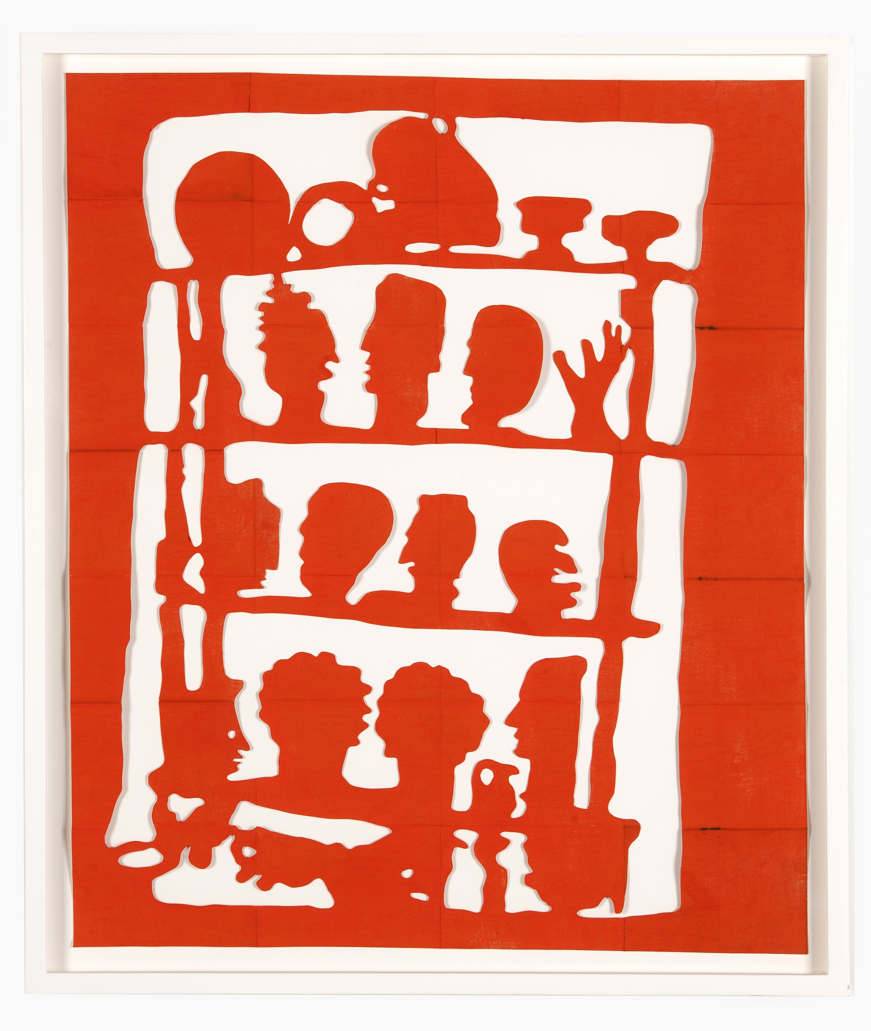 Ulla von Brandenburg, Regal mit Masken [Shelf with Mask], 2012