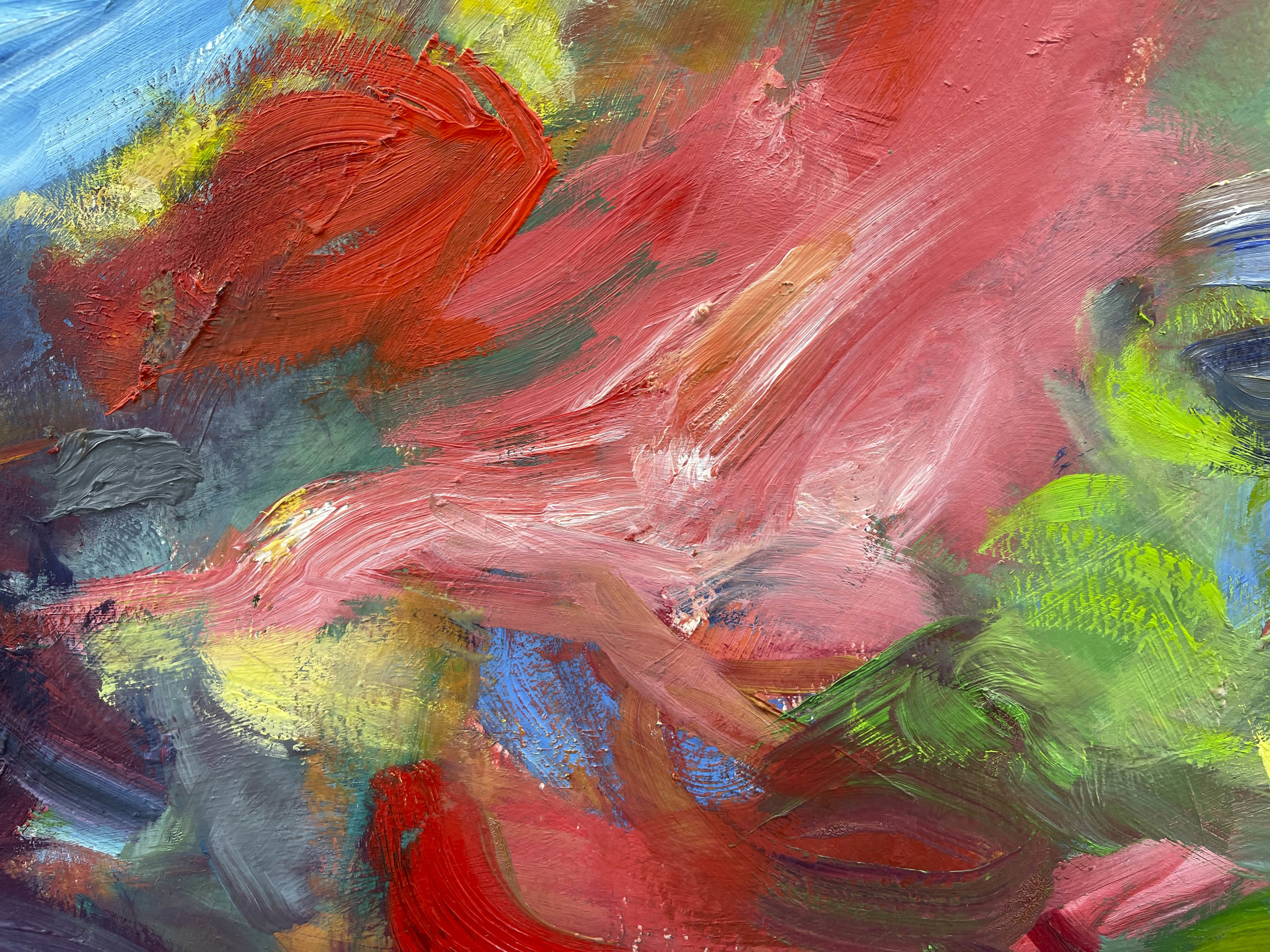 Sabine Moritz Clouds I2020 Oil on paper 100 x 100 cm 39 3/8 x 39 3/8 in