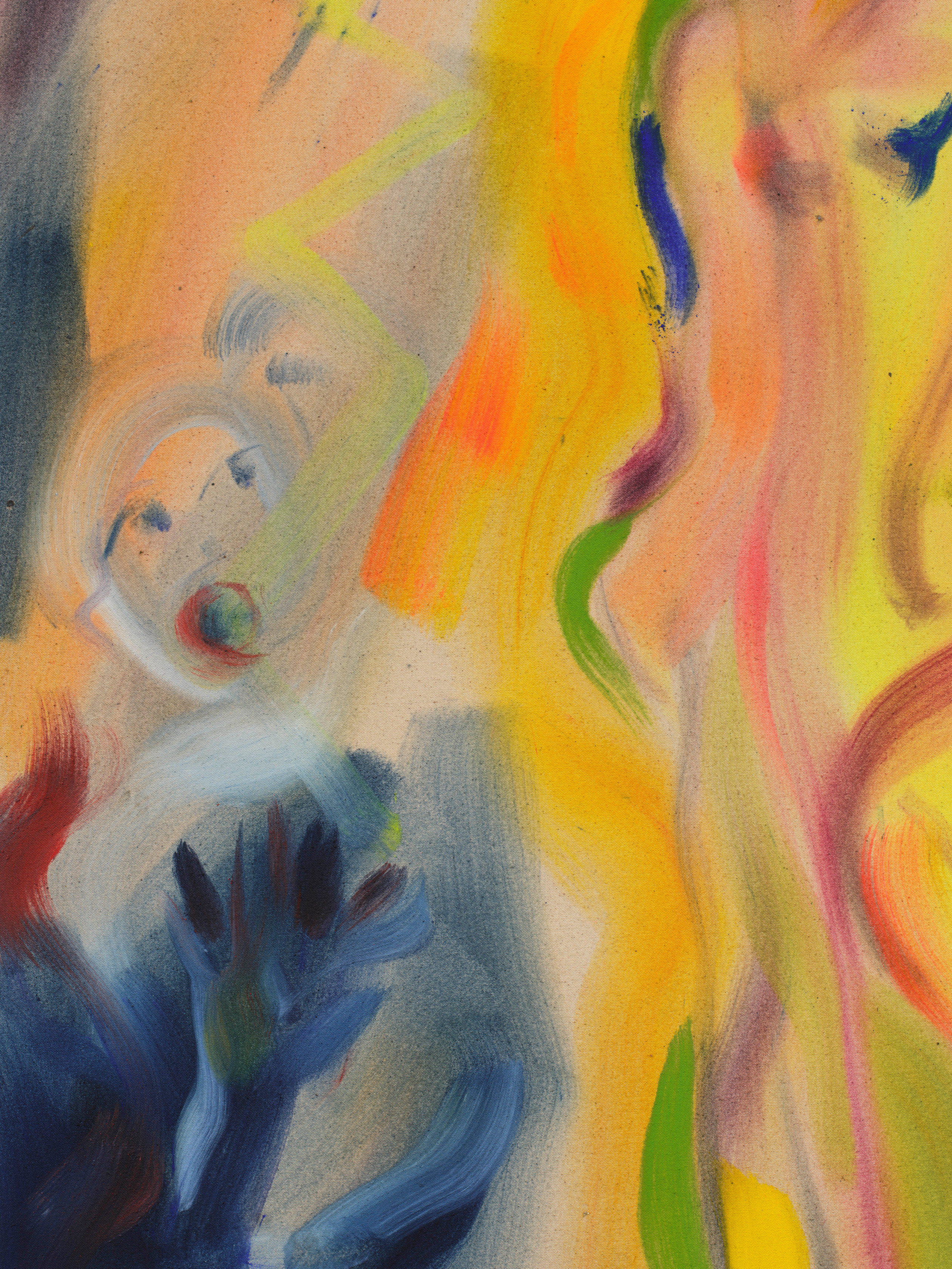 Sophie von Hellermann Shock of the New2024 Acrylic on canvas 140 x 160 cm 55 1/8 x 63 in