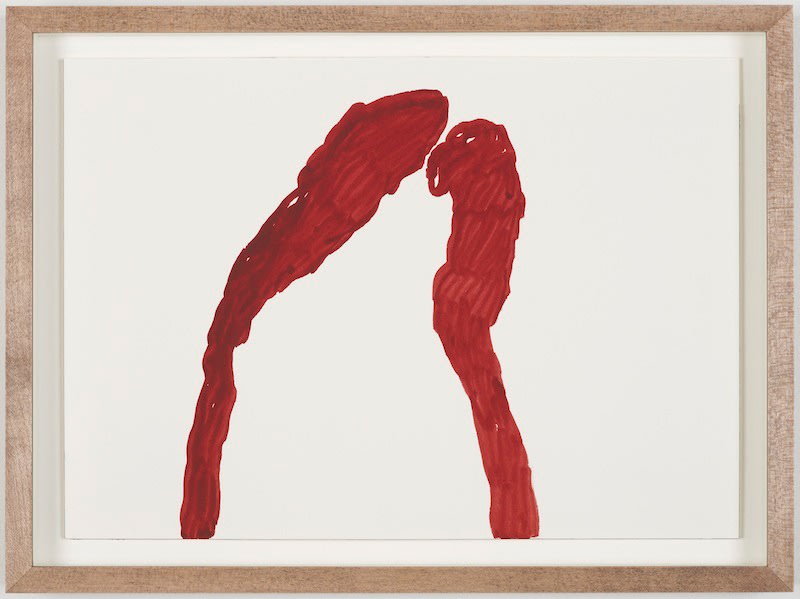 Koo Jeong A Untitled2012 Watercolour on paper Framed: 31.3 x 41.8 x 4.5 cm 12 3/8 x 16 1/2 x...