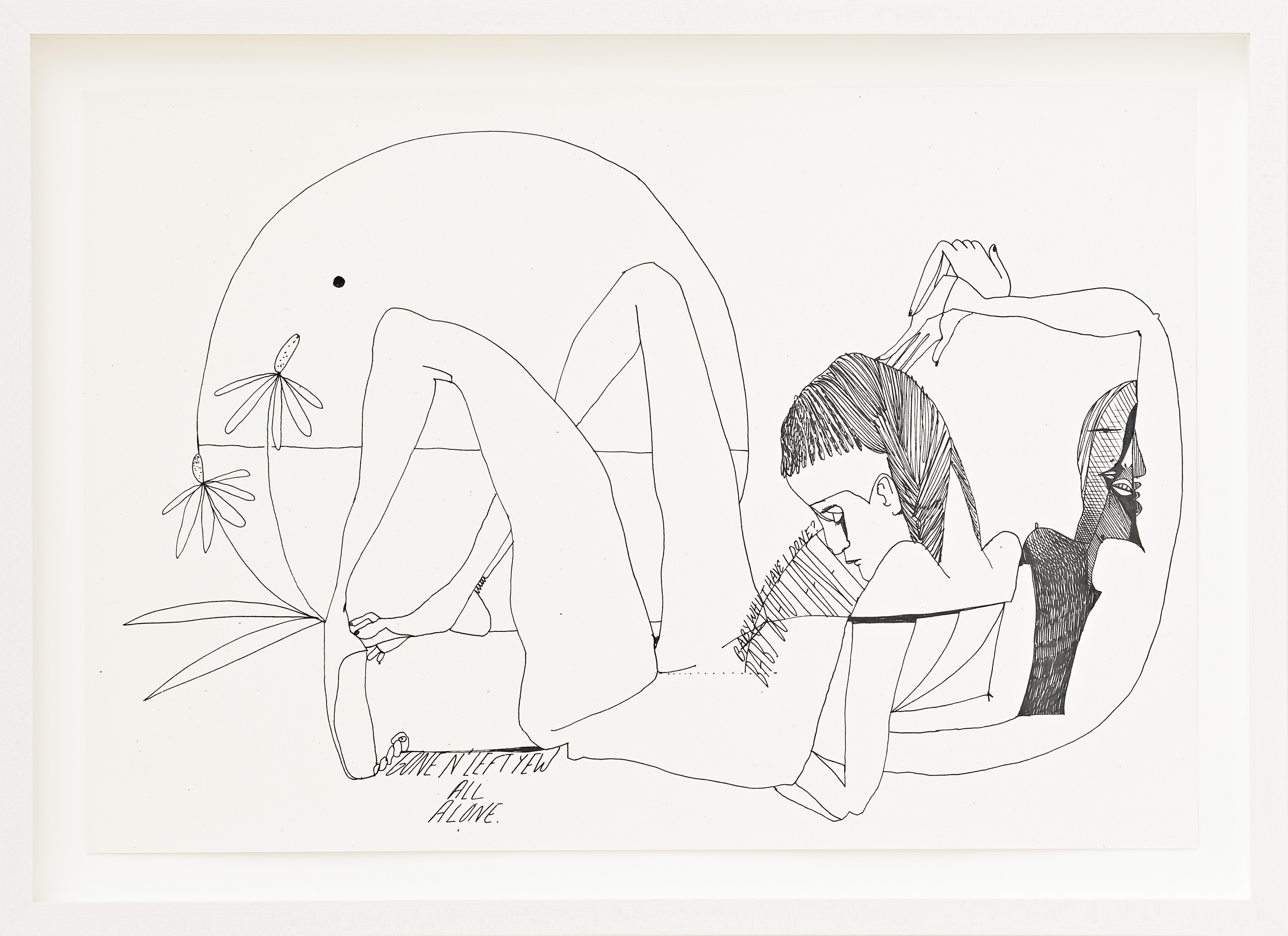 Christina Quarles, Gone N' Left Yew, 2021