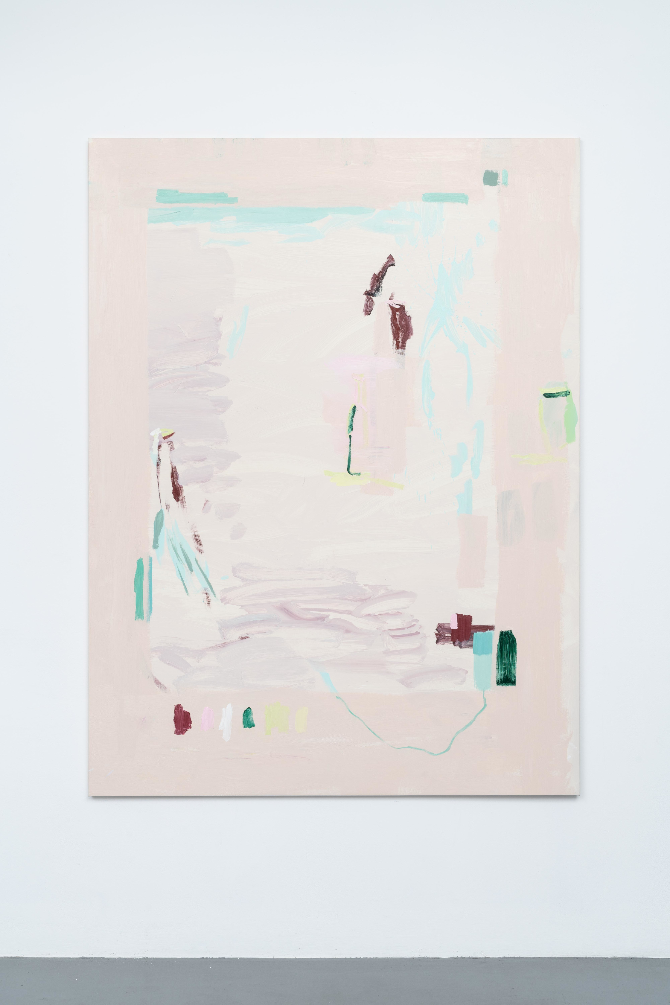 Mary Ramsden reporting from the scene2019 Oil on polyester 200 x 140 cm 78 3/4 x 55 1/8 in