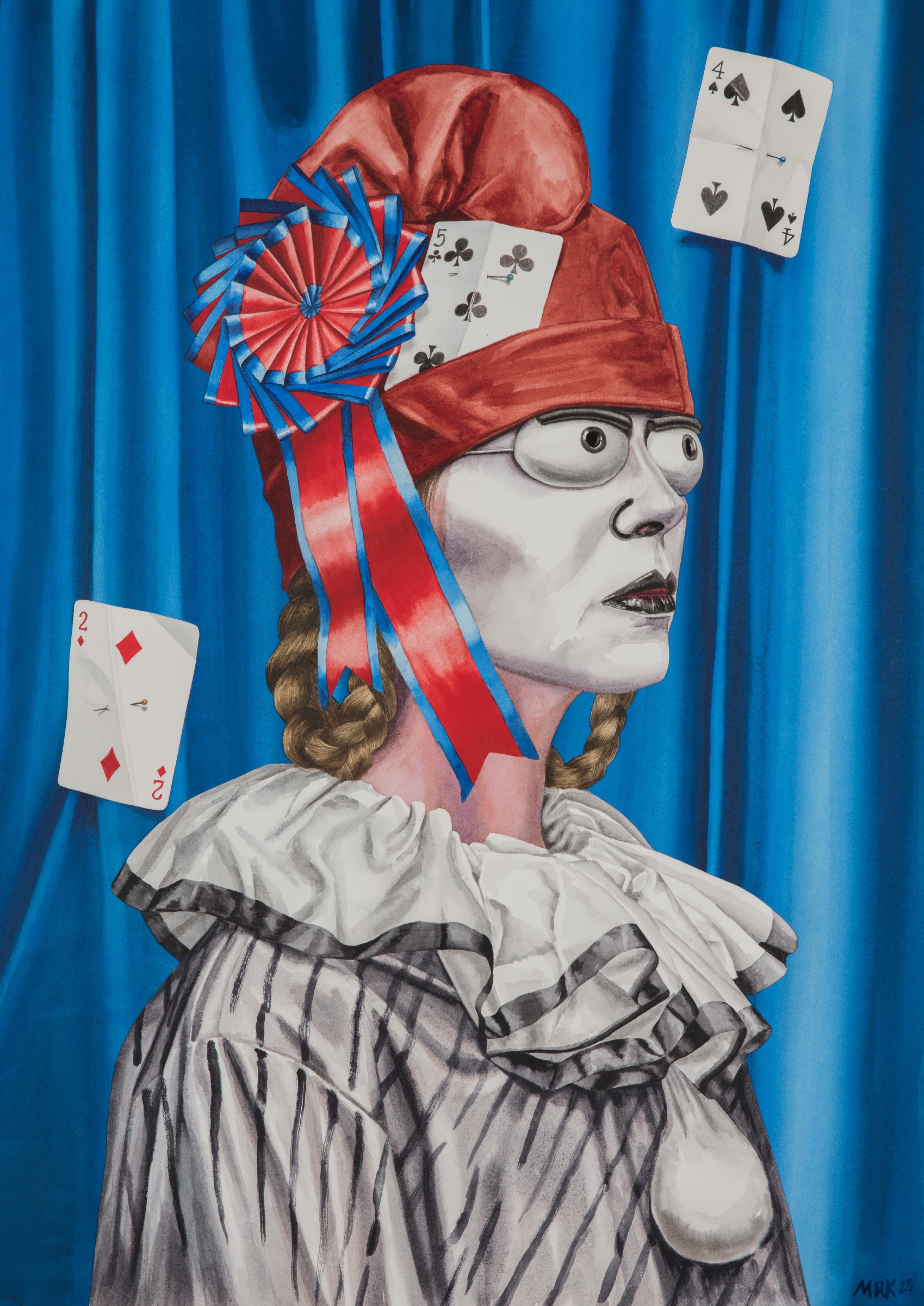 Mary Reid Kelley & Patrick Kelley Septembrist2023 Watercolour, goache, and acrylic on collaged paper Unframed: 61 x 43.2 cm 24...