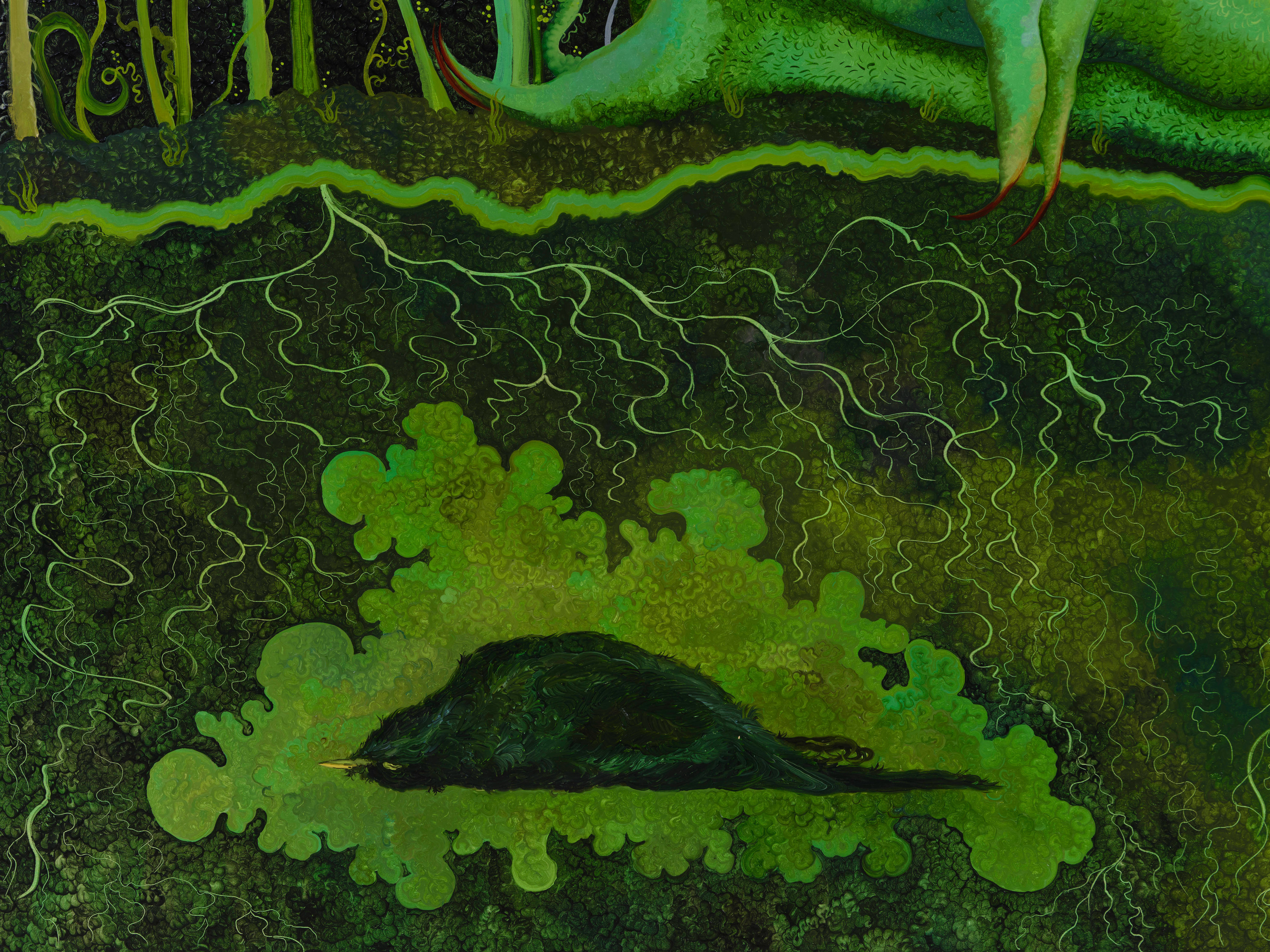 Georg Wilson The Awakening2025 Oil on panel 250 x 170 cm 98 3/8 x 66 7/8 in