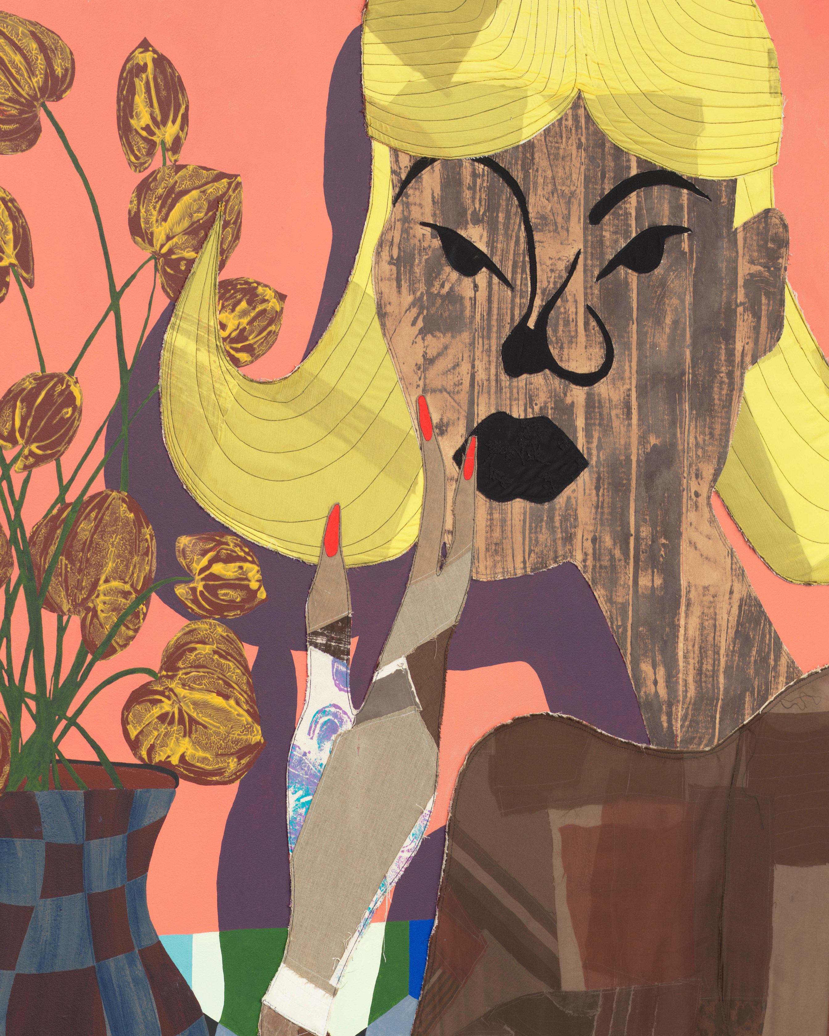 Tschabalala Self, Black Blonde, 2025