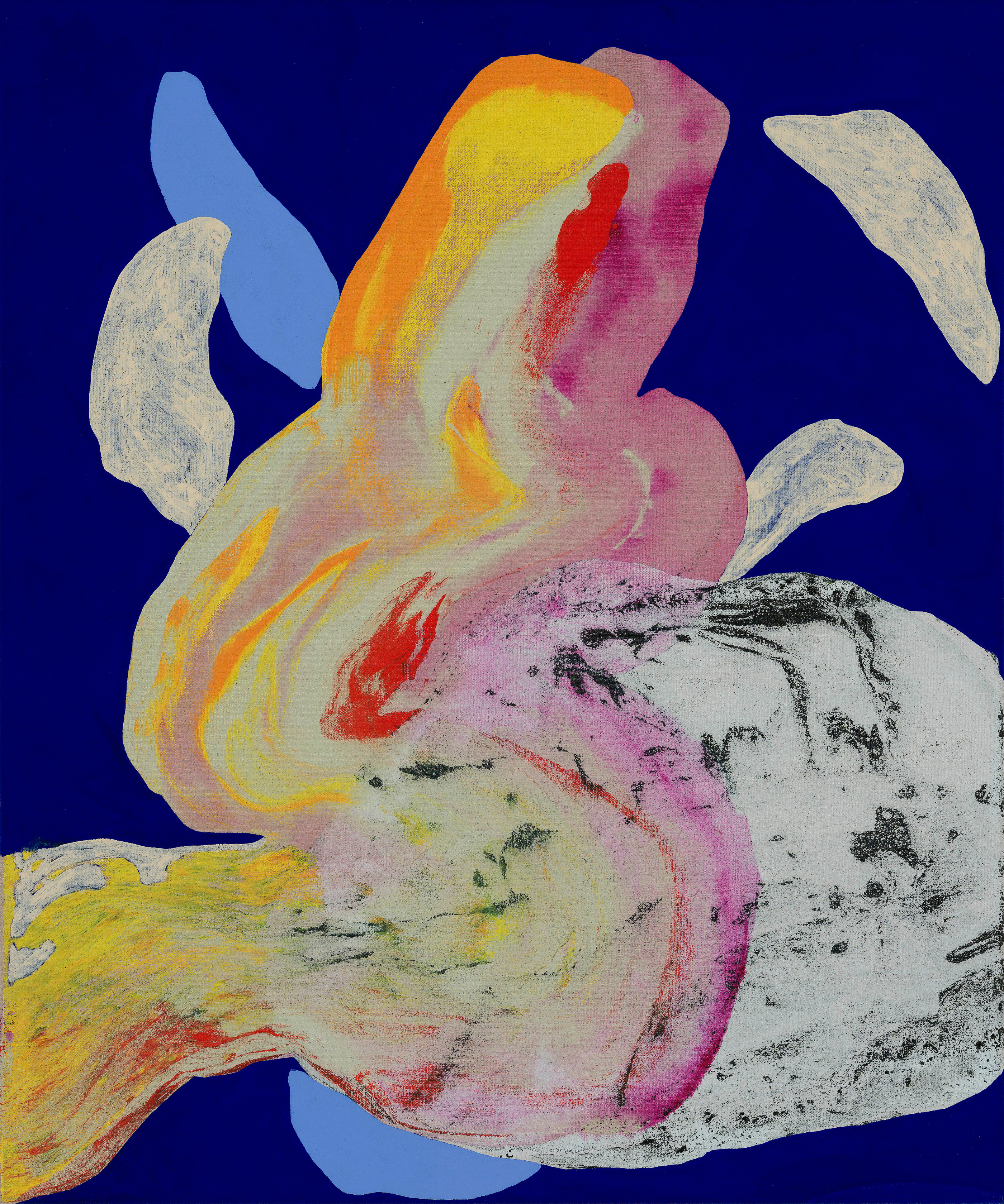 Ragna Bley Flaneur2025 Acrylic, oil and vinyl paint on linen canvas 60 x 50 cm 23 5/8 x 19 3/4...