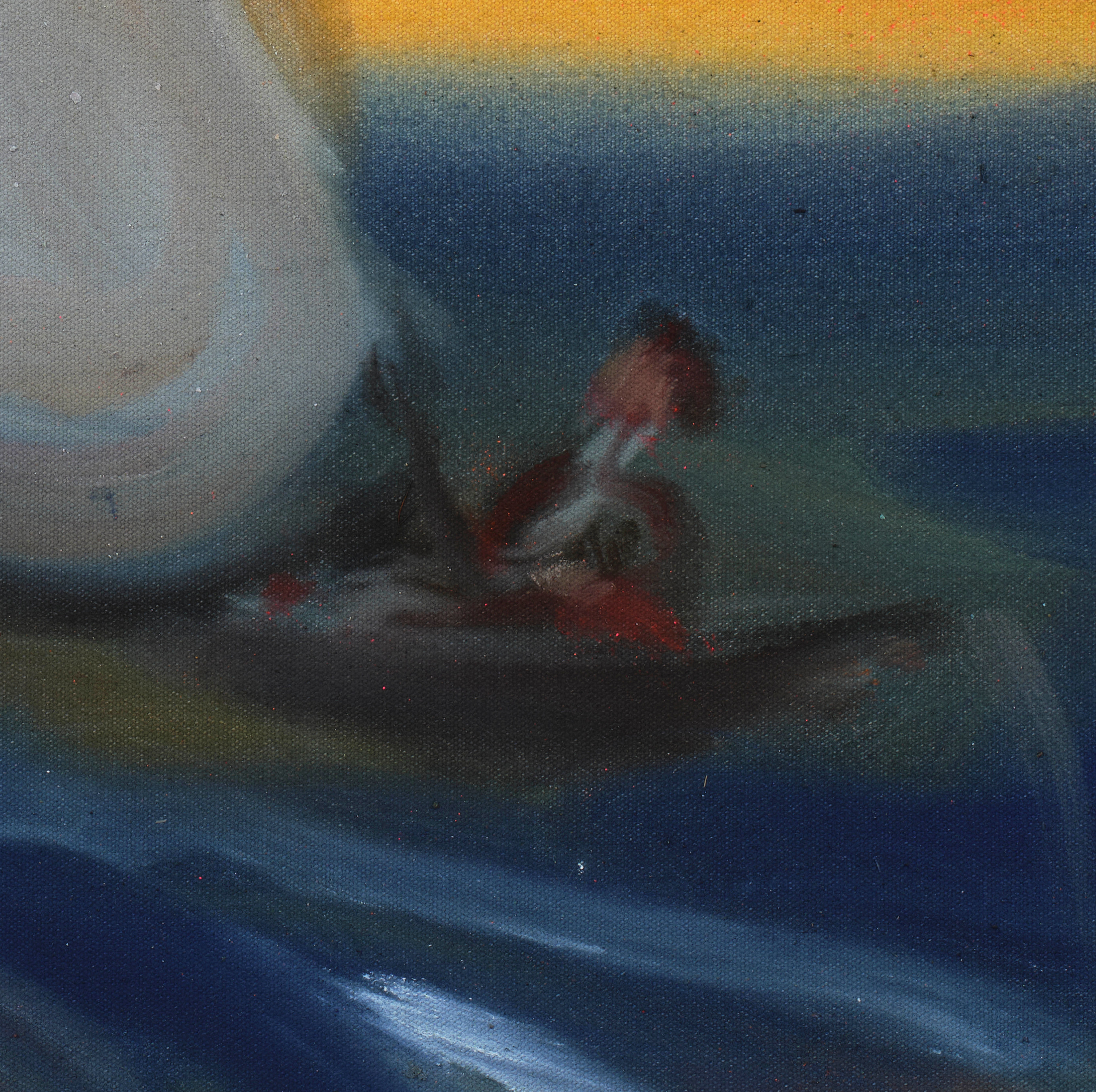 Sophie von Hellermann Evening Sail2024 Acrylic on canvas 61 x 66 cm 24 x 26 in