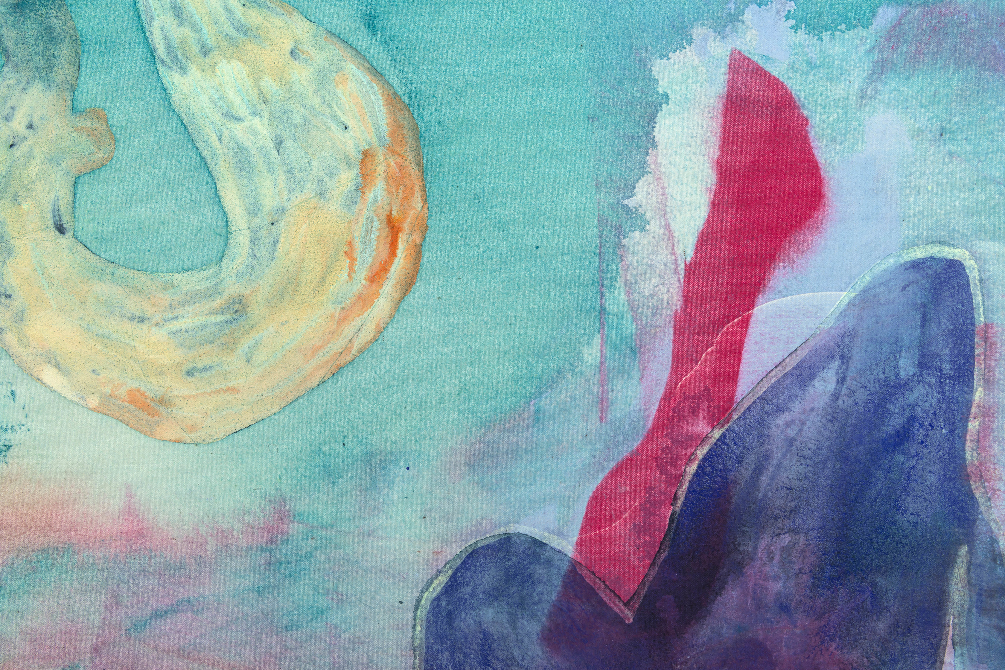 Ragna Bley Wake2022 Acrylic on cotton sailcloth 60 x 50 cm 23 5/8 x 19 3/4 in