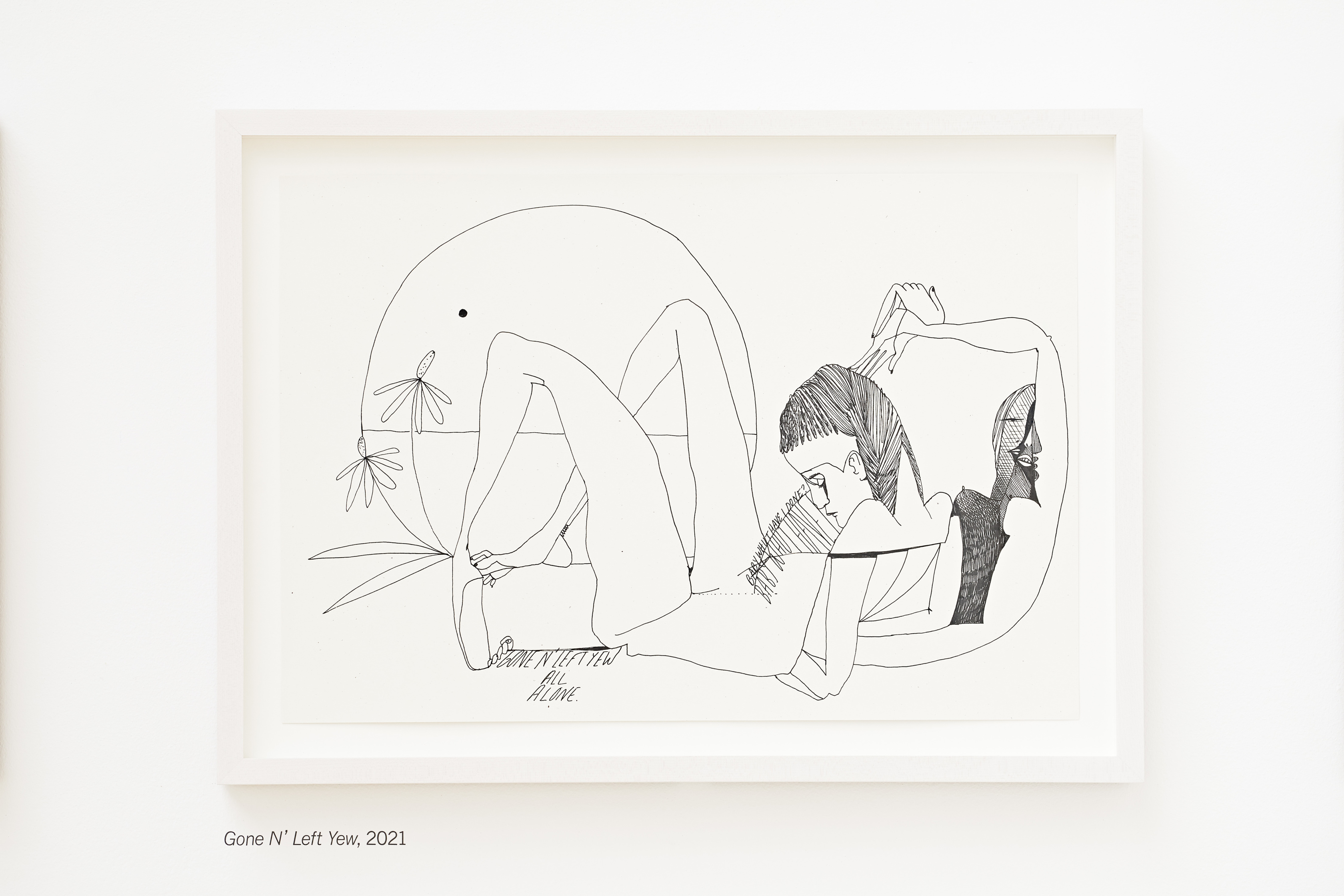 Christina Quarles, Gone N' Left Yew, 2021