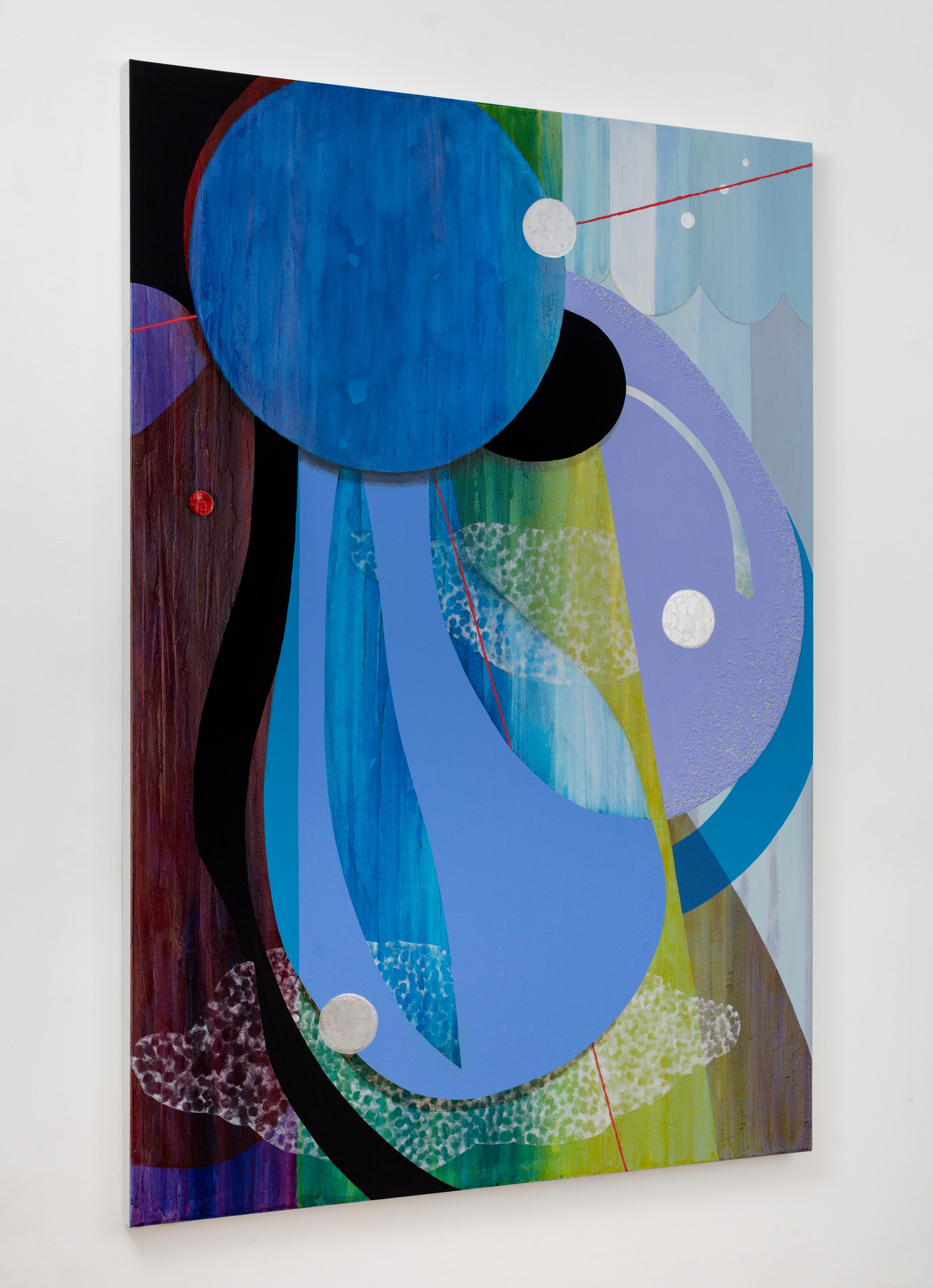 Carrie Moyer Astro Awning2025 Acrylic and pumice on canvas 182.9 x 127 cm 72 x 50 in