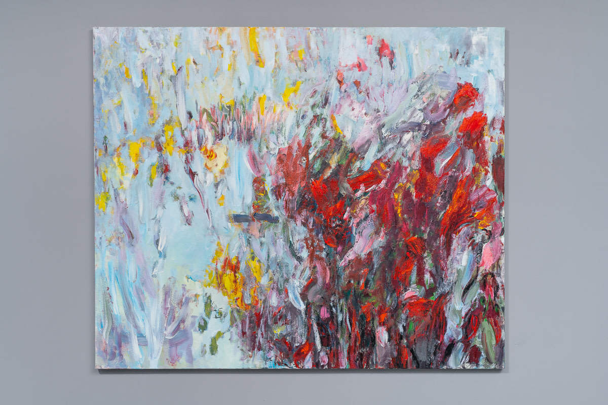 Sabine Moritz Fire Flowers I2017 Oil on canvas 150 x 180 cm 59 1/8 x 70 7/8 in