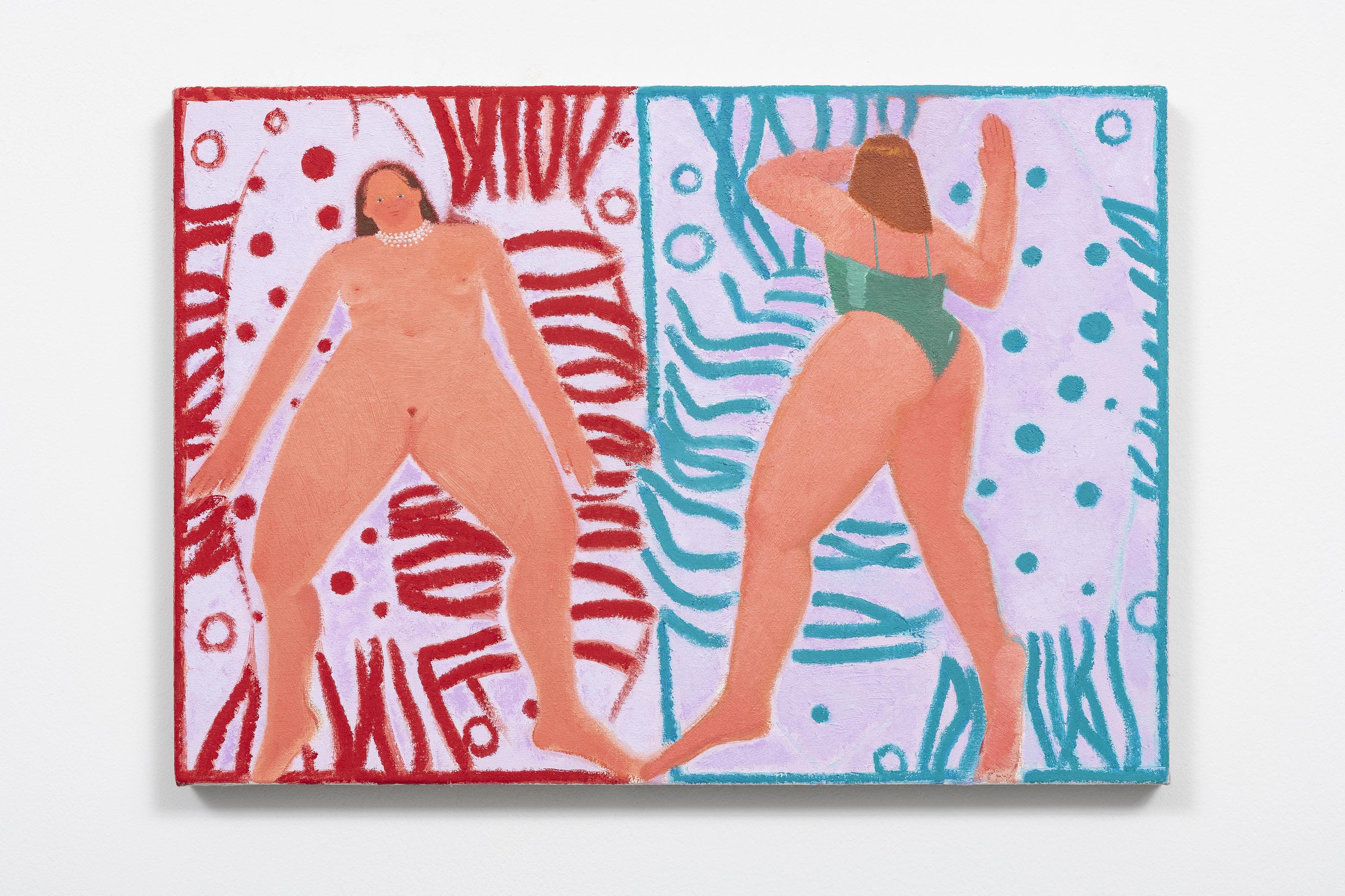 Sofia Mitsola Groupers2020 Oil on canvas 35 x 50 cm 13 3/4 x 19 3/4 in