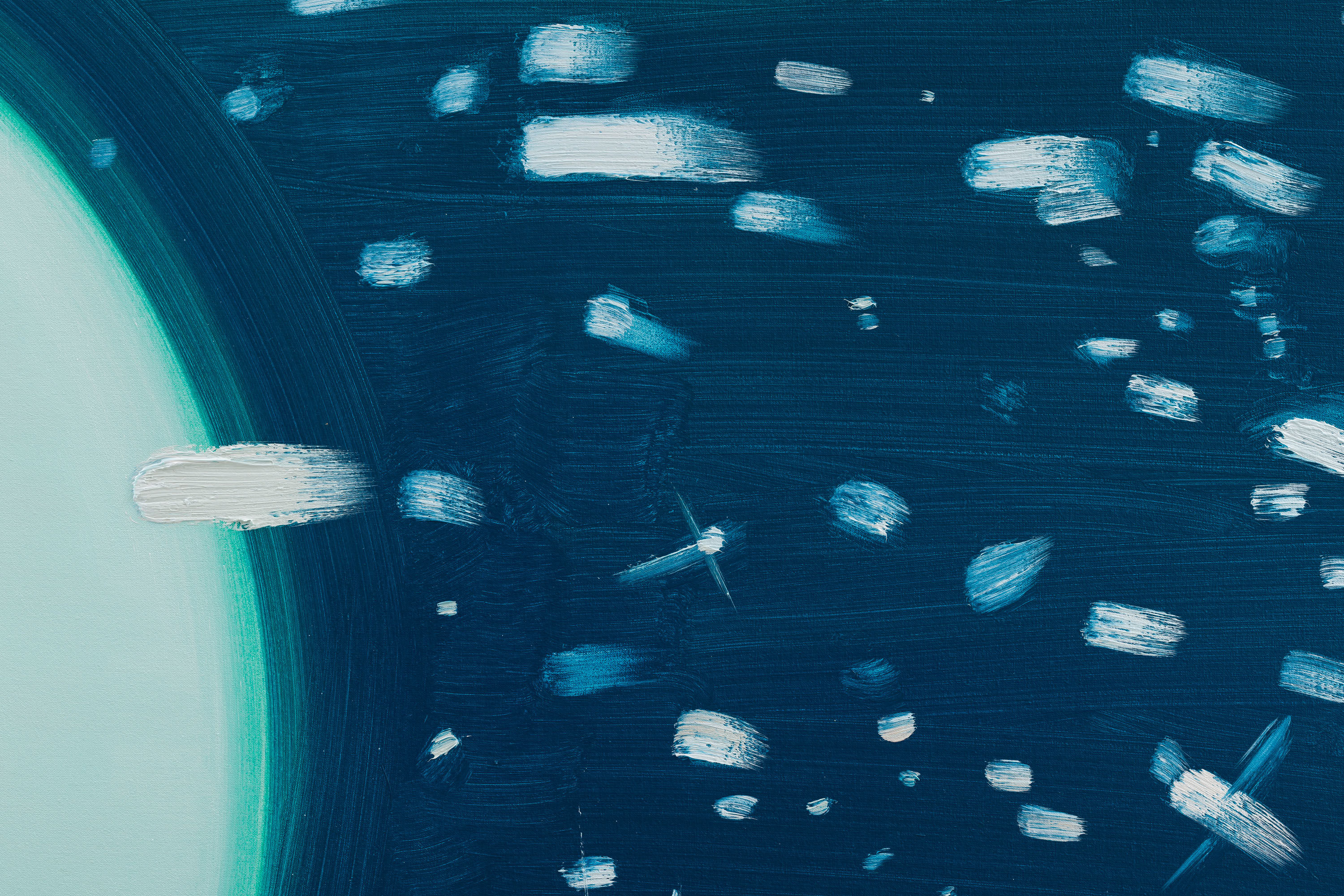 Sofia Mitsola Super Stella2025 Oil on linen 180 x 220 cm 70 7/8 x 86 5/8 in