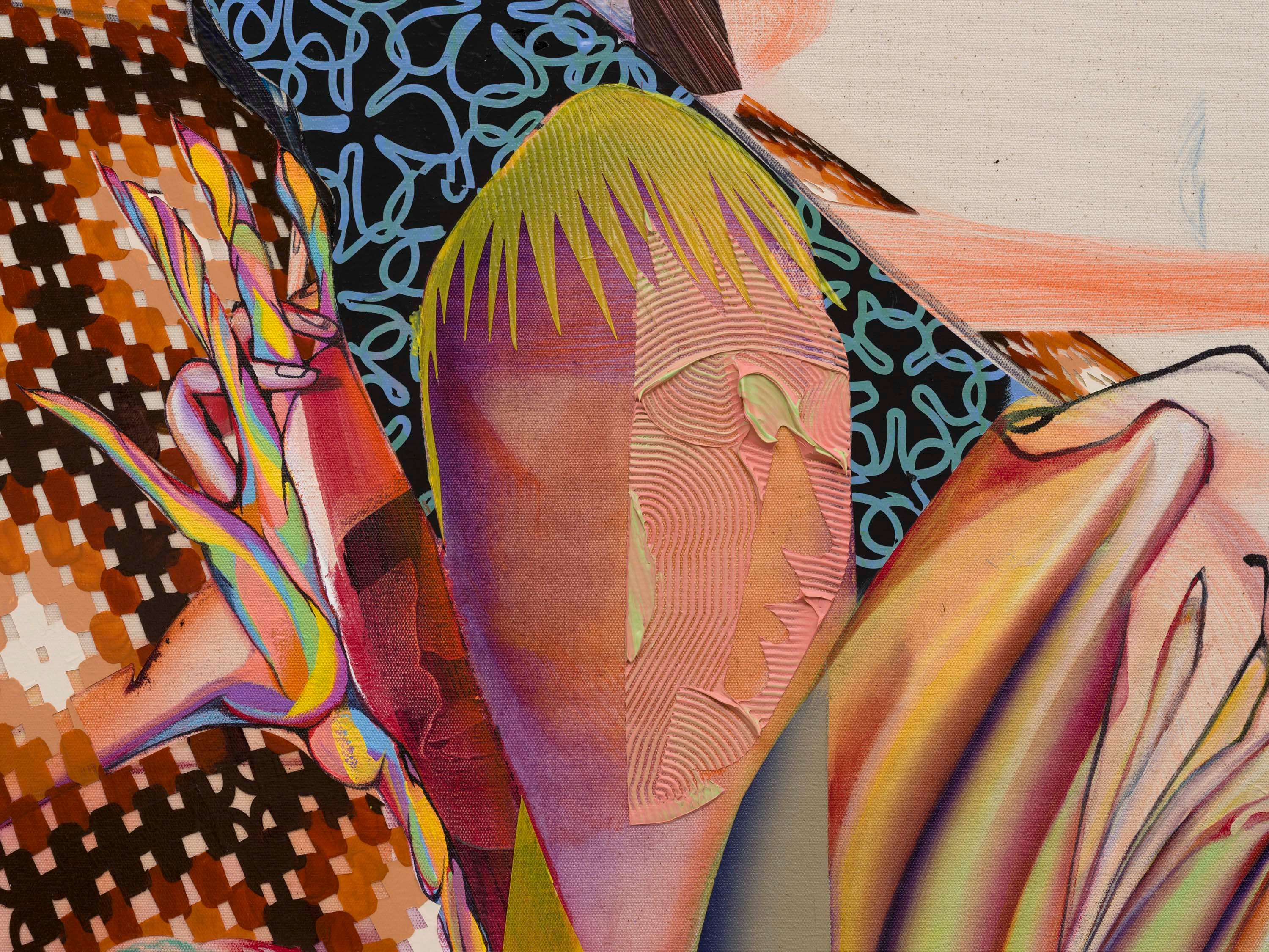 Christina Quarles, (Stretch Lil' Cat) Try N' Wake Up, 2024