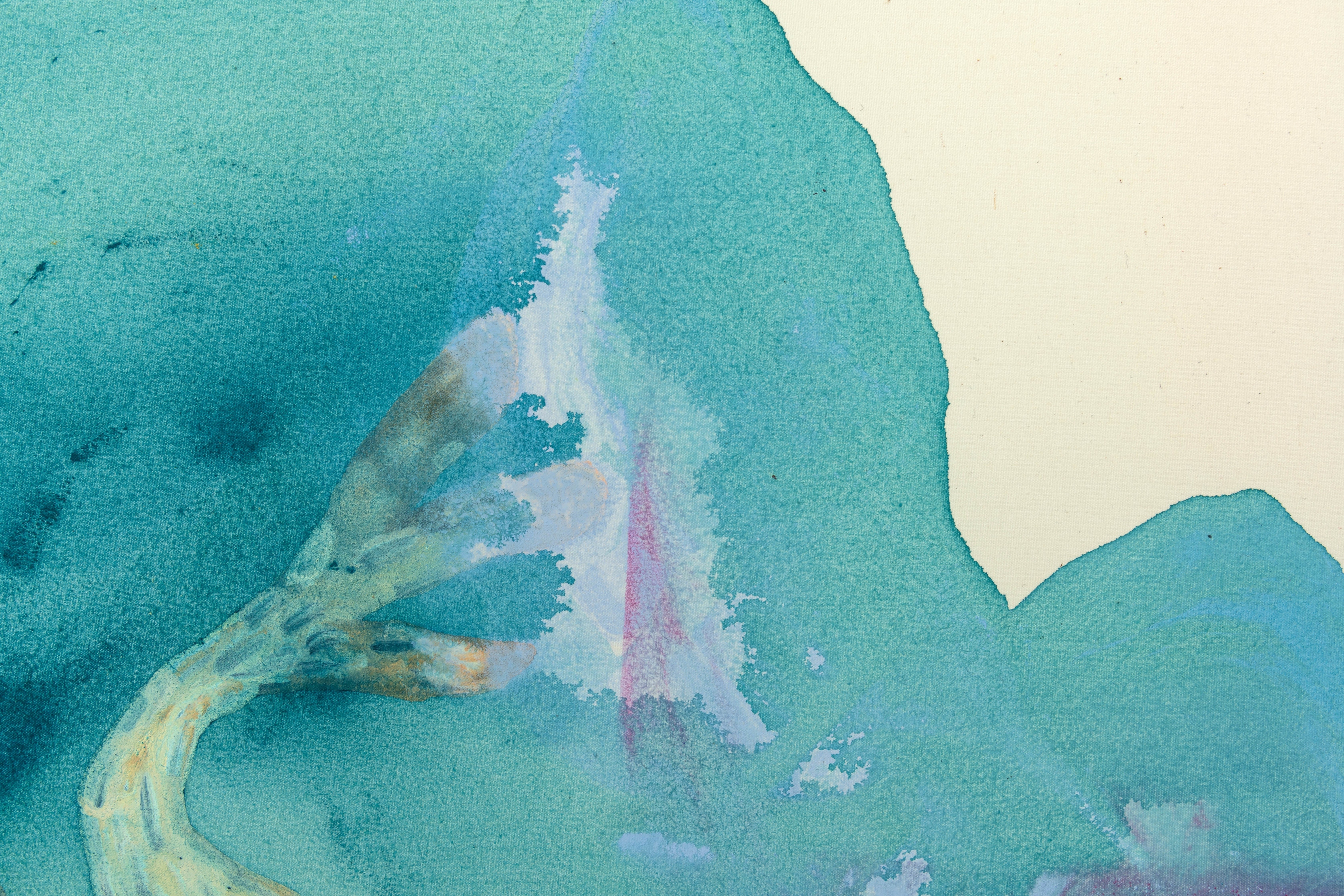 Ragna Bley Wake2022 Acrylic on cotton sailcloth 60 x 50 cm 23 5/8 x 19 3/4 in