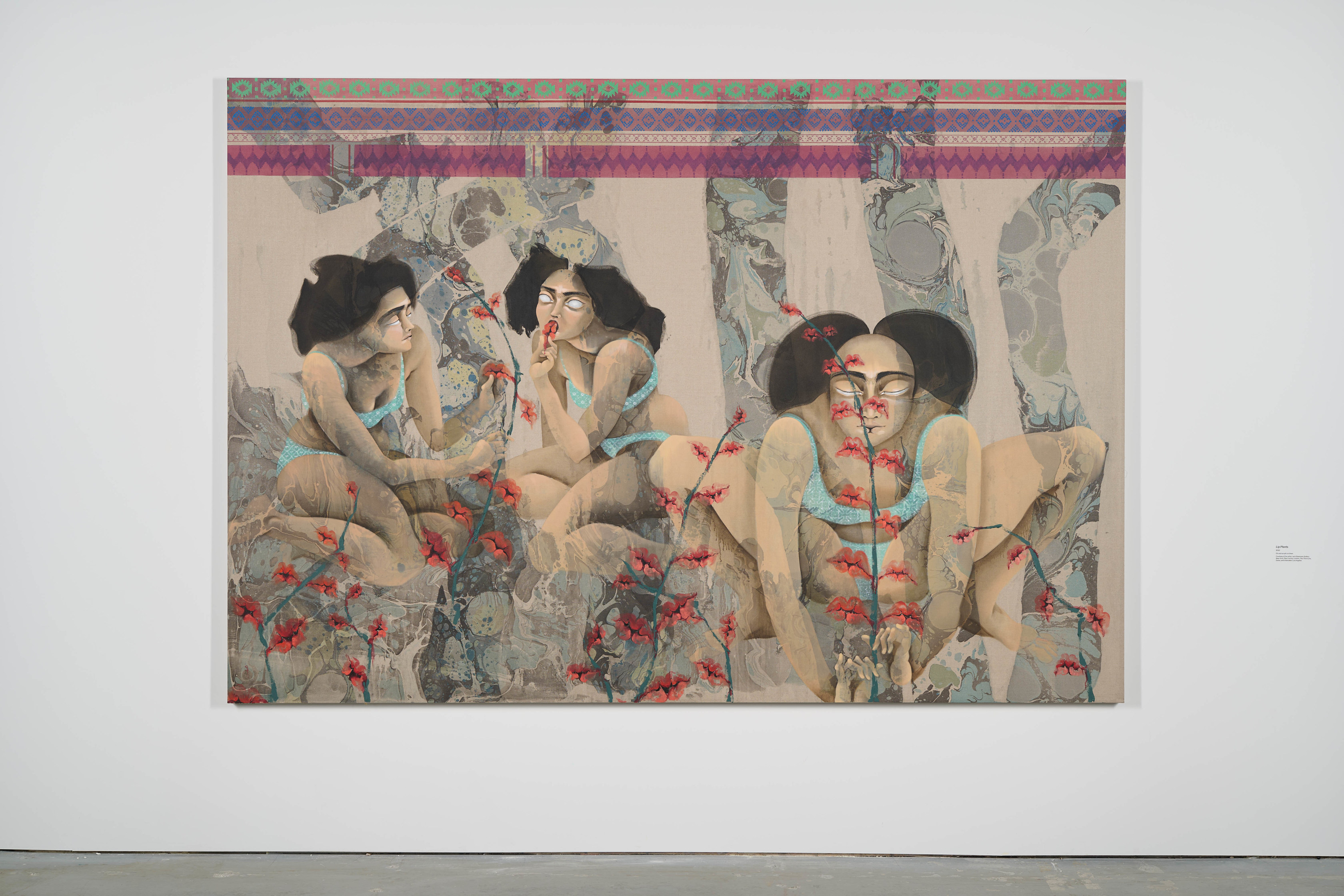 Hayv Kahraman, Lip Plants, 2023